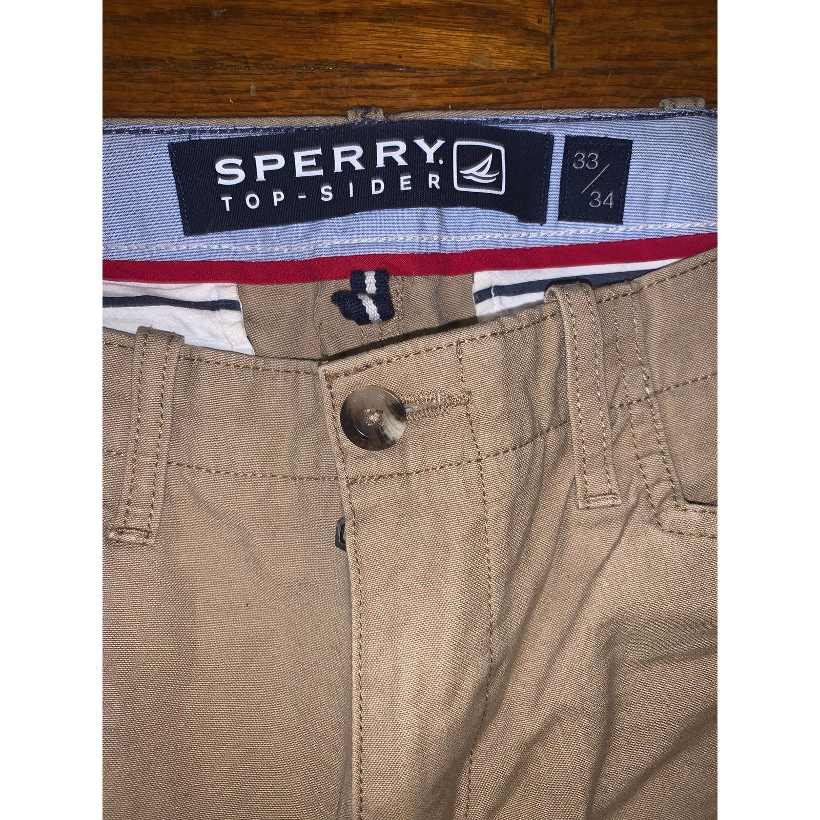 Sperry Sperry Top-Sider Cargo Pants Khaki 33x34 Utility Outdoors Size US 33 - 3 Thumbnail