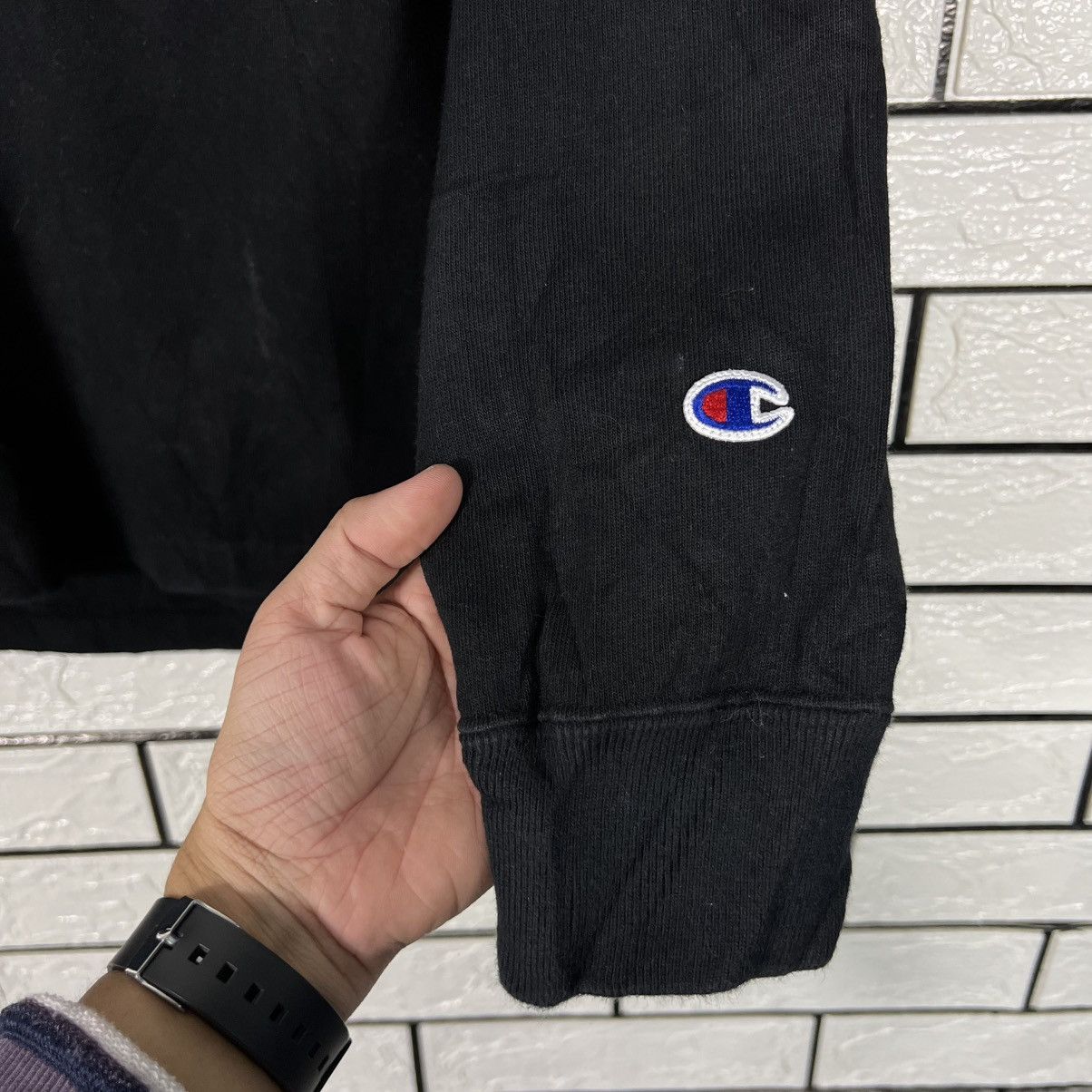 Champion CHAMPION Single Pocket Long Sleeve Shirt #4296-C195 Size US M / EU 48-50 / 2 - 8 Thumbnail