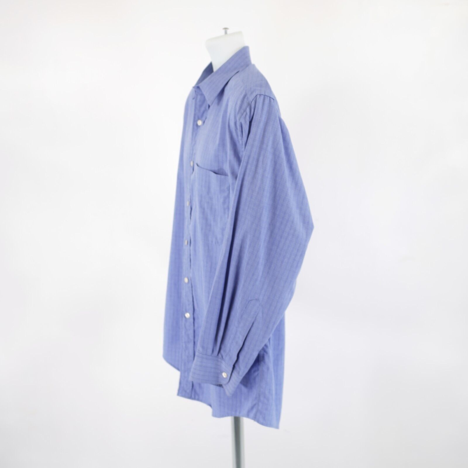 Brooks Brothers Brooks Brothers 16-33 Blue Plaid Collared Dress Shirt Front Size US XL / EU 56 / 4 - 6 Thumbnail