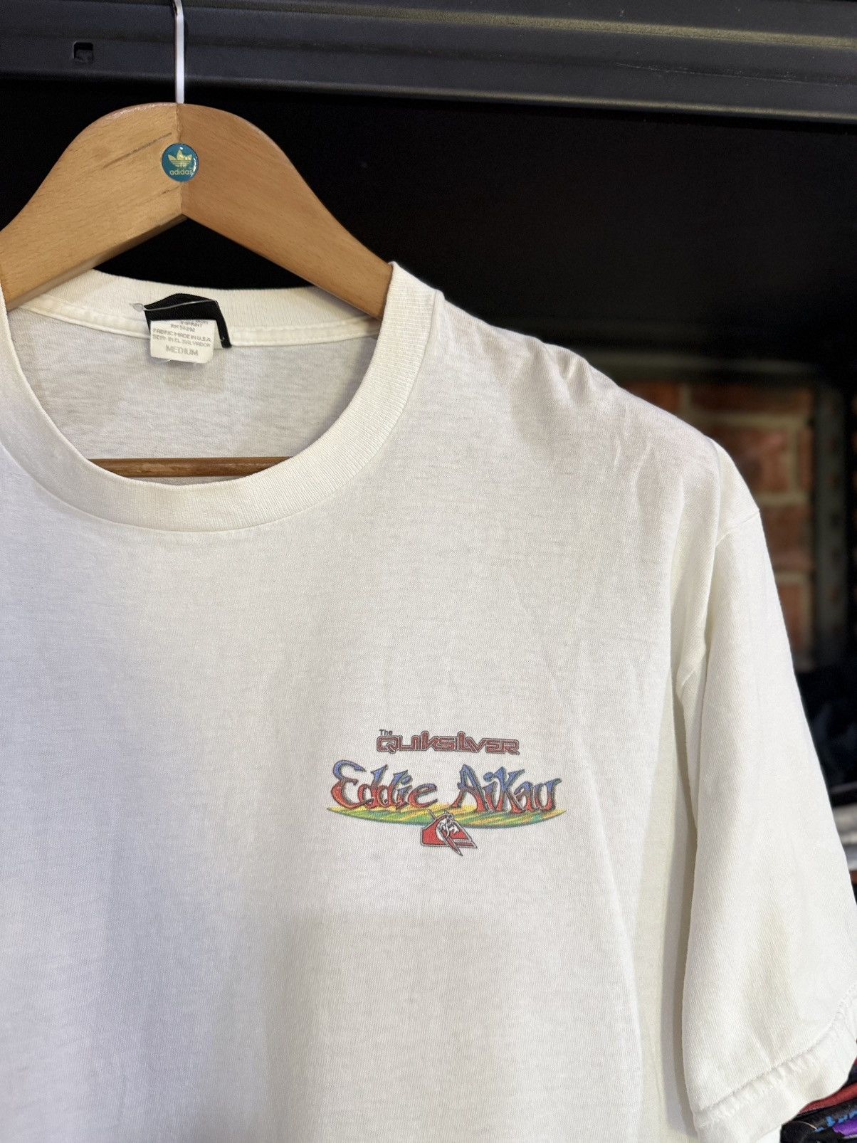 Quiksilver Vintage 90s The Quiksilver Eddie Aikau Surface Faded Tee Size US M / EU 48-50 / 2 - 9 Thumbnail