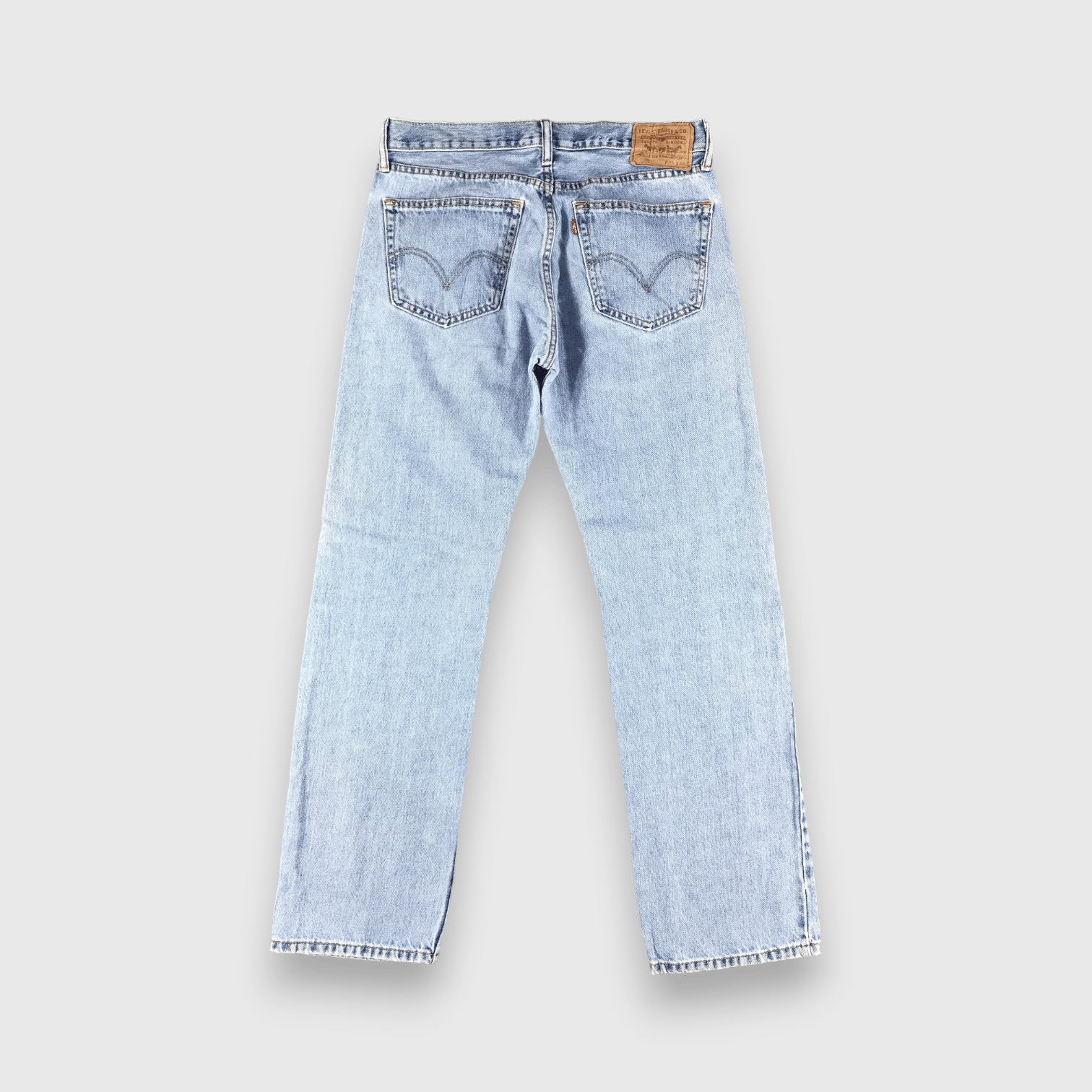 Levi's Vintage Blue Wash Levis 505 Jeans-J2457 Size US 33 - 2 Thumbnail