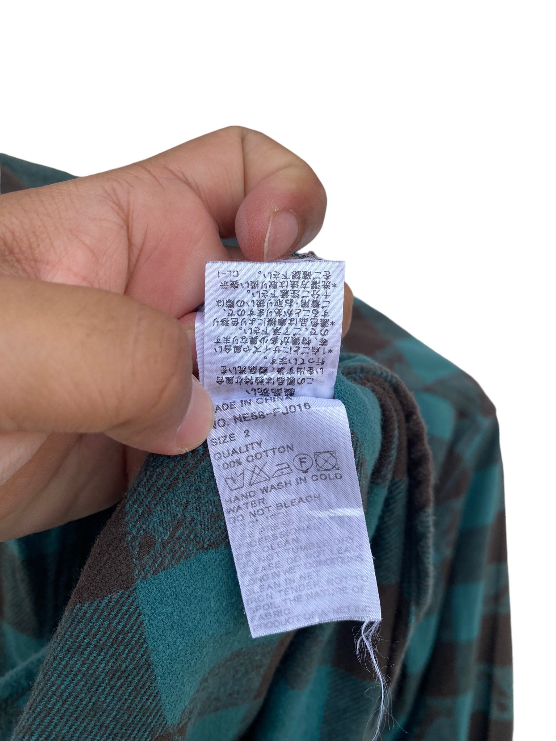 Issey Miyake NE-NET ISSEY MIYAKE KITSUNE STYLE FLANNEL SHIRT Size M / US 6-8 / IT 42-44 - 7 Thumbnail