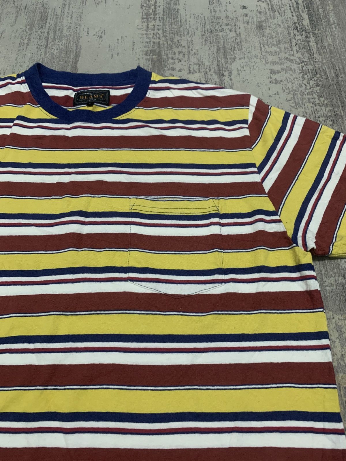Beams Plus Japanese Brand BEAMS Plus japan multicolor striped tee Size US L / EU 52-54 / 3 - 2 Thumbnail