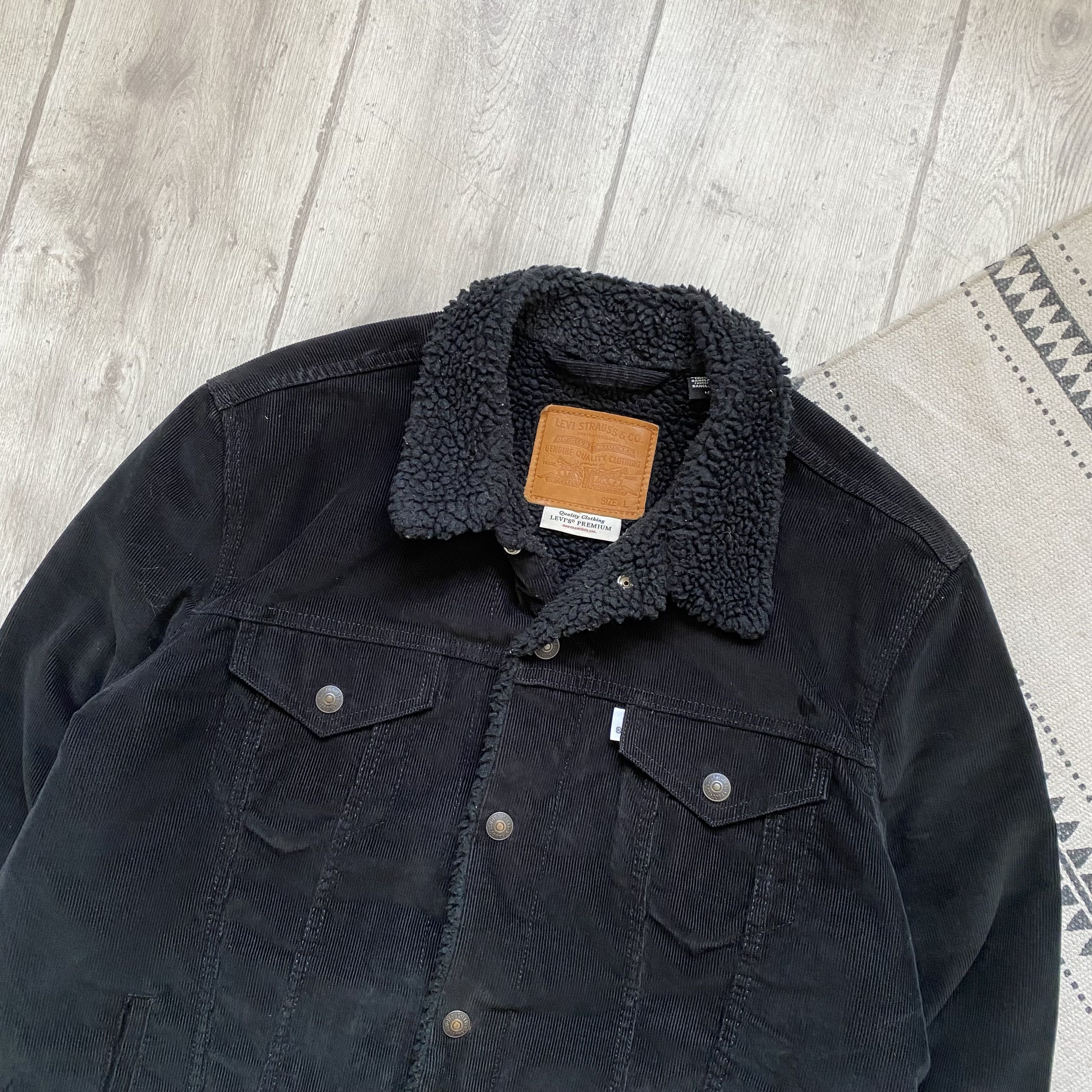 Levi's Corduroy Levis Trucker Denim Sherpa Jacket. Size US L / EU 52-54 / 3 - 2 Thumbnail