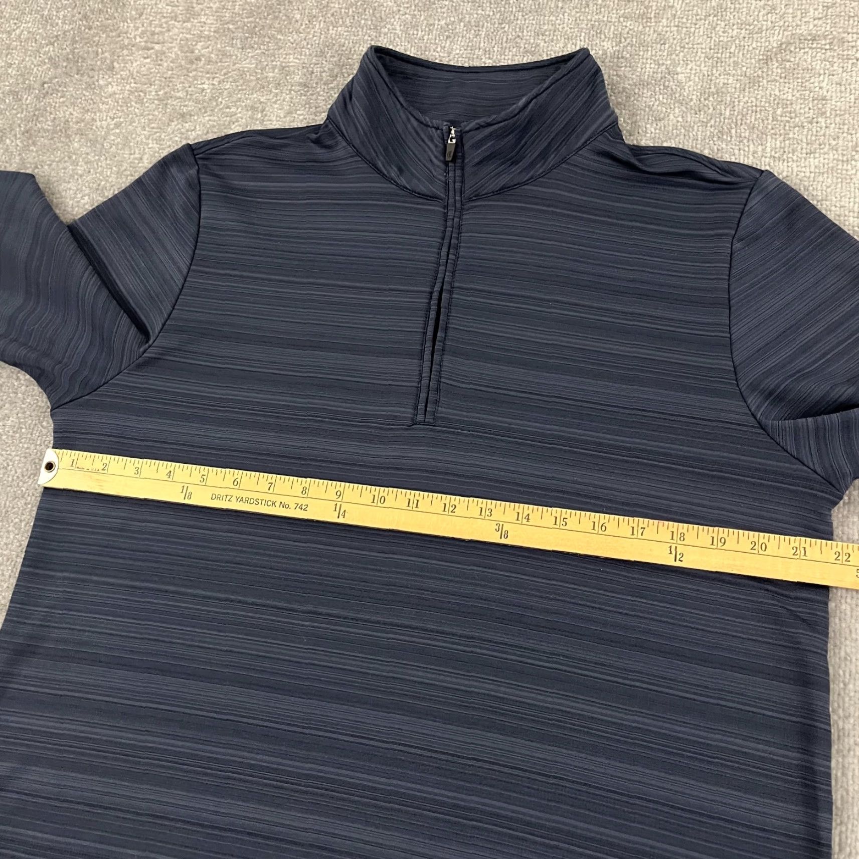 Vintage Criquet Jacket Mens Large Blue Pullover Performance Quarter Zip Golf Casual Stretch Size US L / EU 52-54 / 3 - 6 Thumbnail