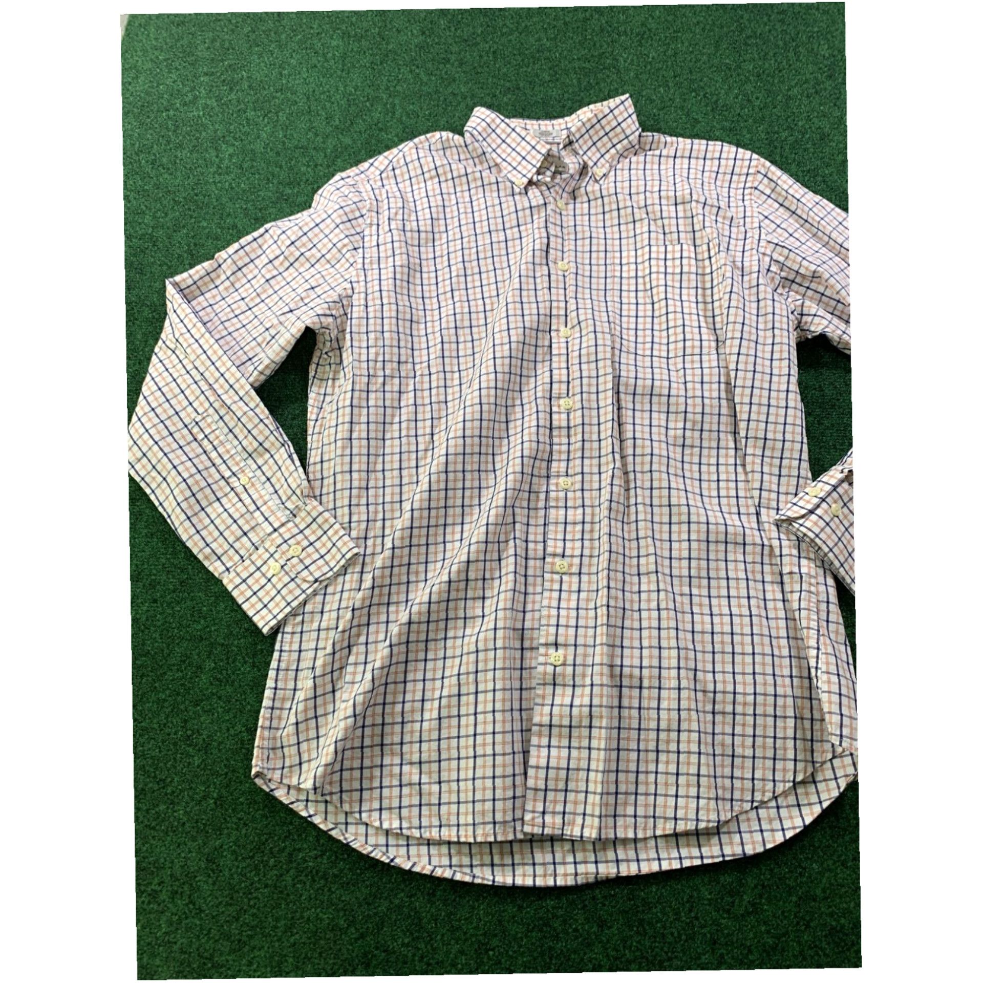 Peter Millar Peter Millar Mens Long sleeve Casual Button Shirt LARGE White Check w/ pocket Size US L / EU 52-54 / 3 - 3 Thumbnail