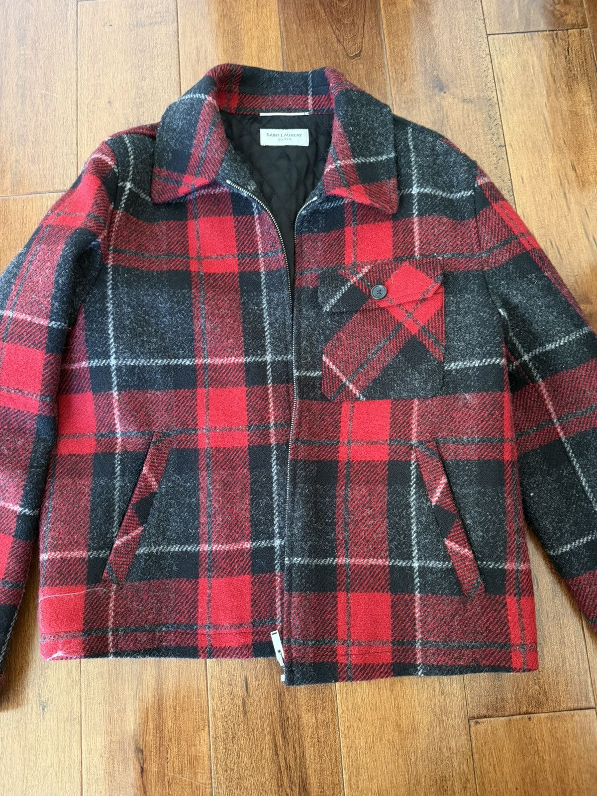 Saint Laurent Paris Plaint wool jacket Size US S / EU 44-46 / 1 - 1 Thumbnail