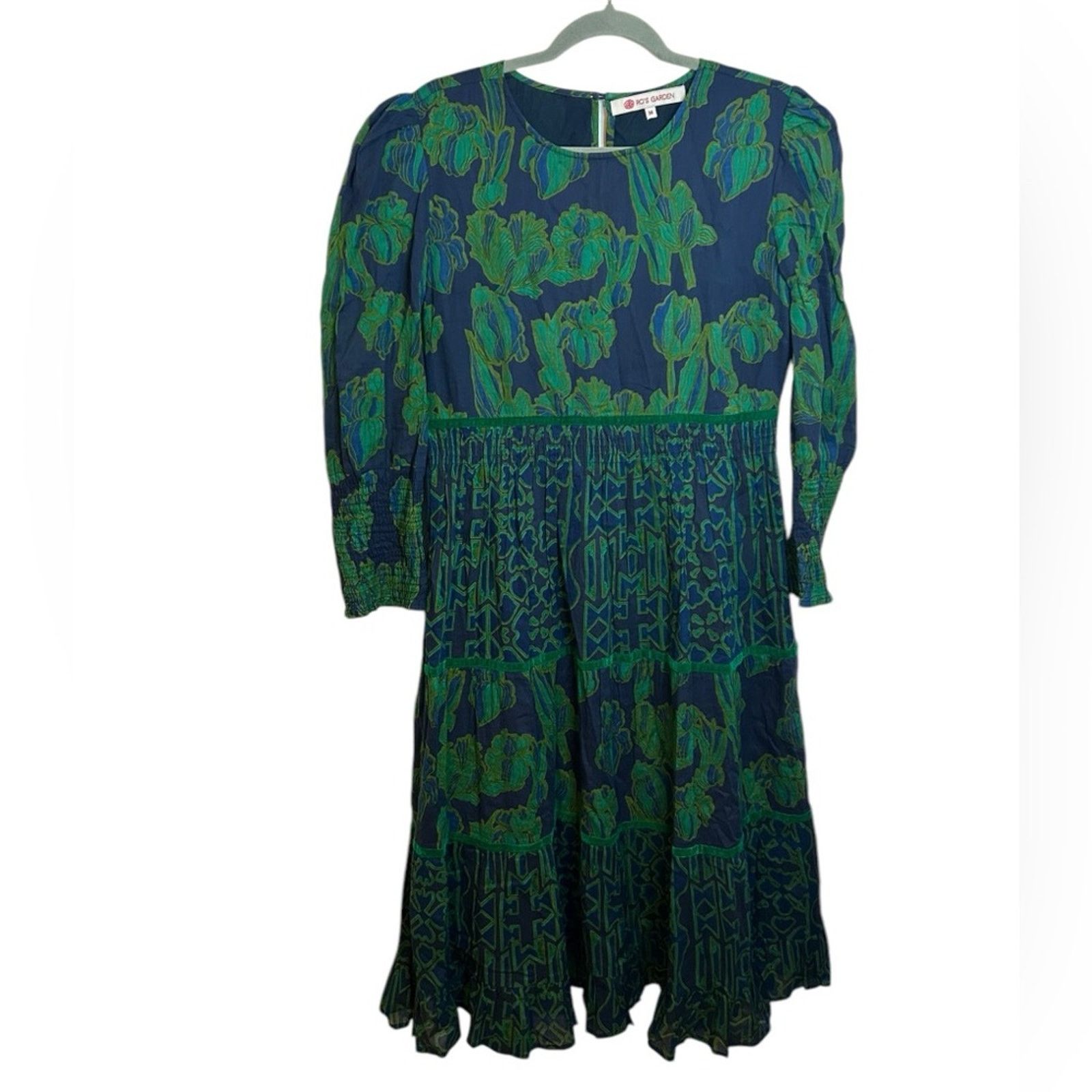 Other Ro’s Garden Navy Tulip Tiered Midi Dress Size M / US 6-8 / IT 42-44 - 1 Thumbnail