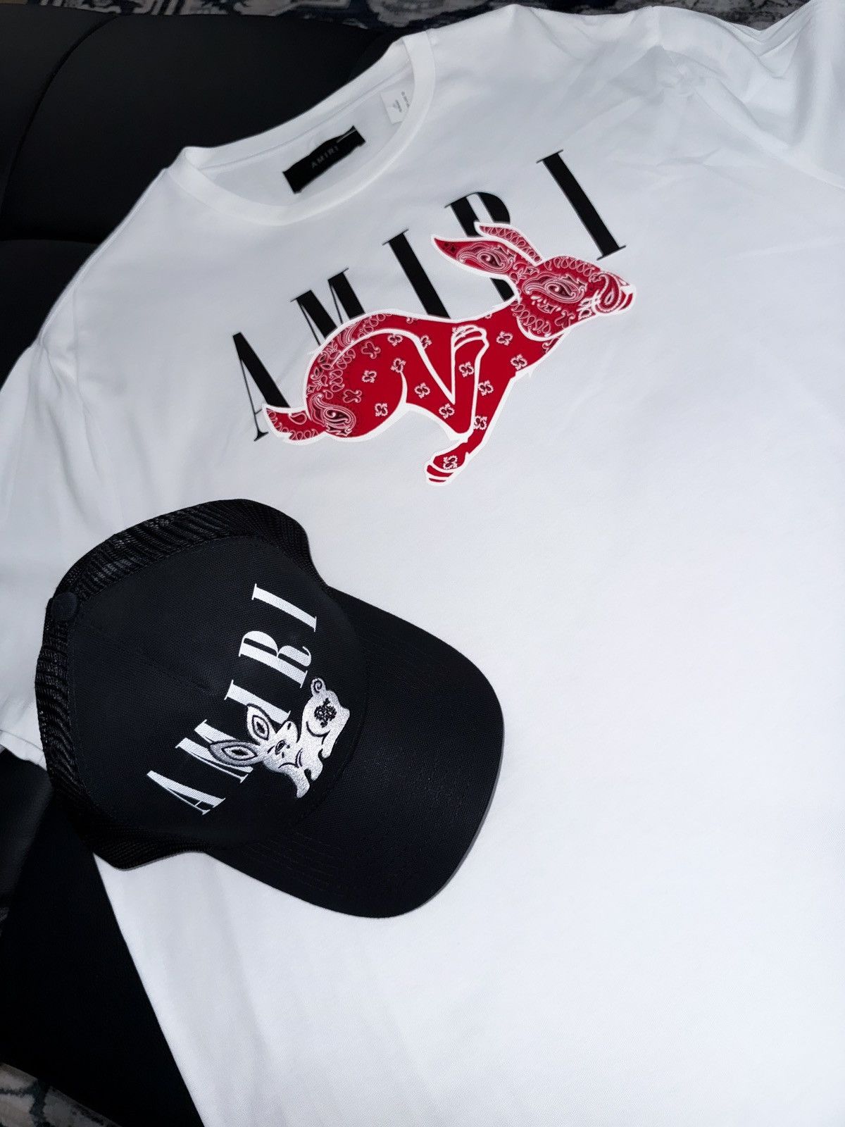 Amiri Amiri rabbit logo t shirt set Size US S / EU 44-46 / 1 - 2 Thumbnail