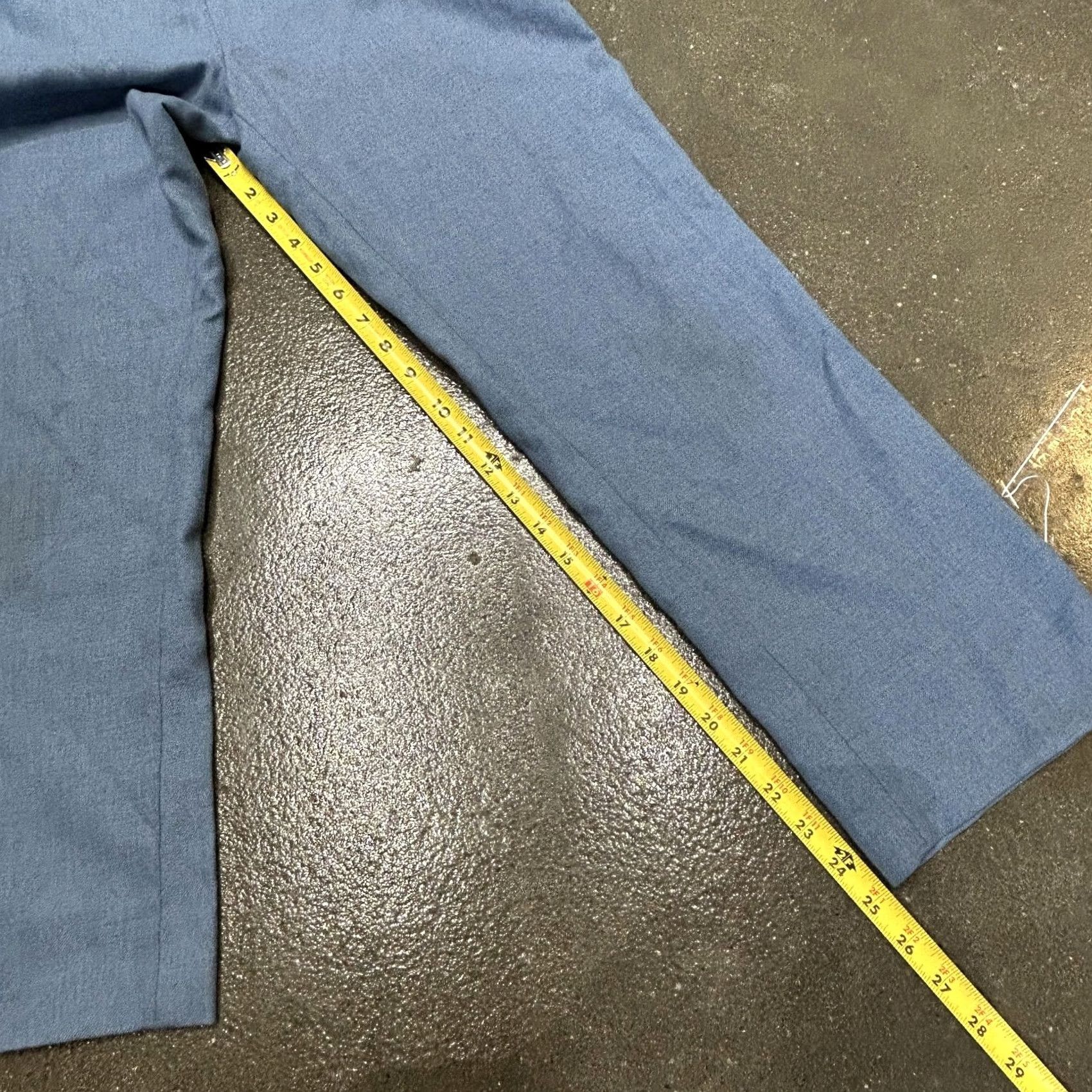Vintage VINTAGE Jean Nicole Pants Womens 7 Blue Twill High Waist Straight Leg Buttons Pants Women Blue 90s Business Casual Mens Womens Boys Girls Size 28" / US 6 / IT 42 - 7 Thumbnail