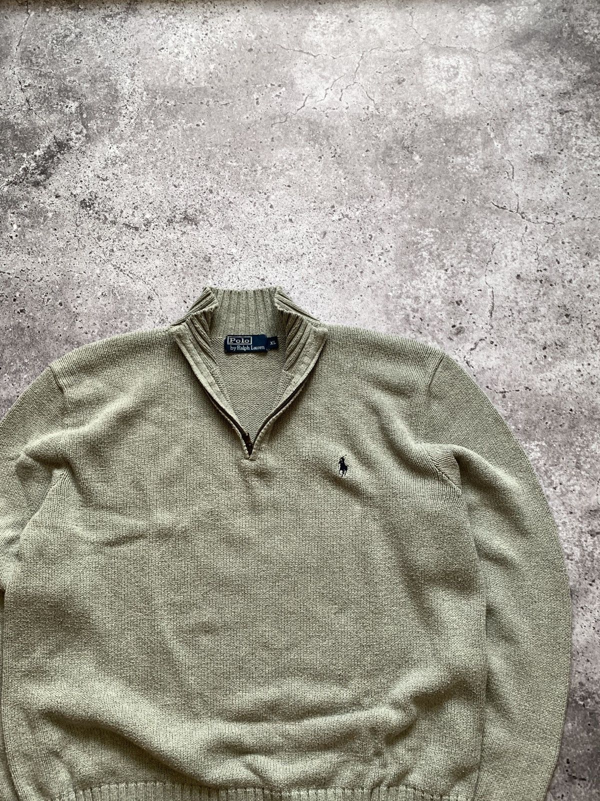 Ralph Lauren 🔥VINTAGE RALP LAUREN 1/3 ZIP OLD MONEY KNIT SWEATER Size US XL / EU 56 / 4 - 4 Thumbnail