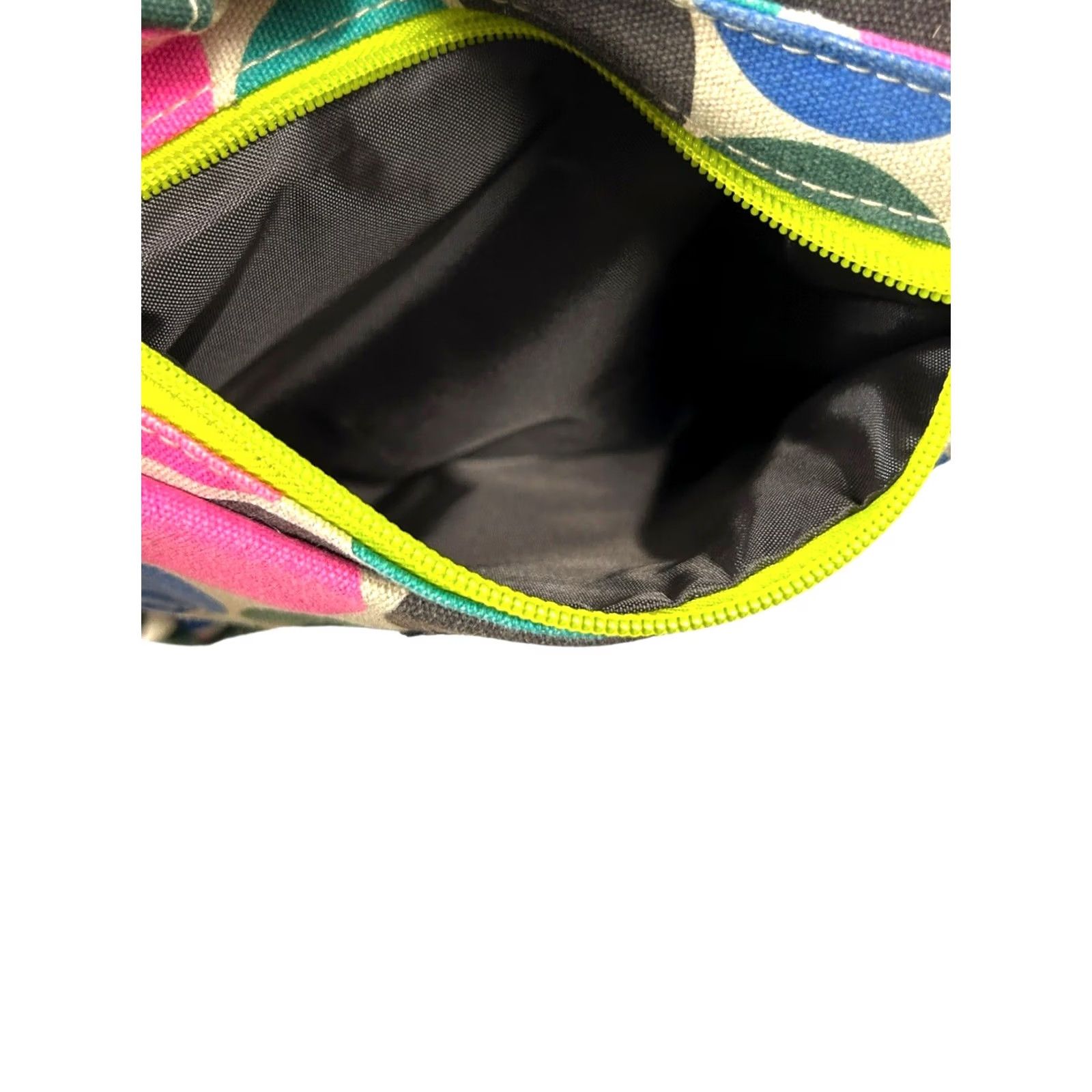 KAVU Kavu Crossbody HandBag Adjustable Purse Women's MultiColor Polka Dot Tote Crossbody Bag Small Nylon Lining Velcro Inside Pockets Size ONE SIZE - 4 Thumbnail