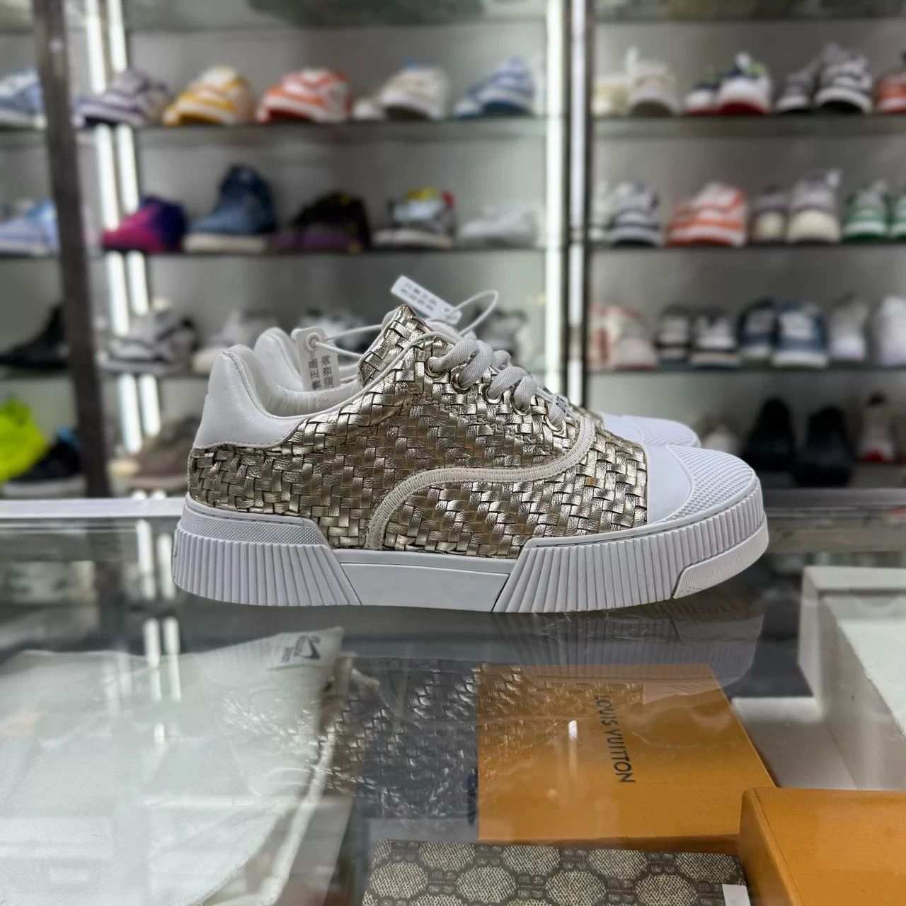Dior Dior Woven Bee Sneakers Size US 4.5 / IT 34.5 - 1 Thumbnail