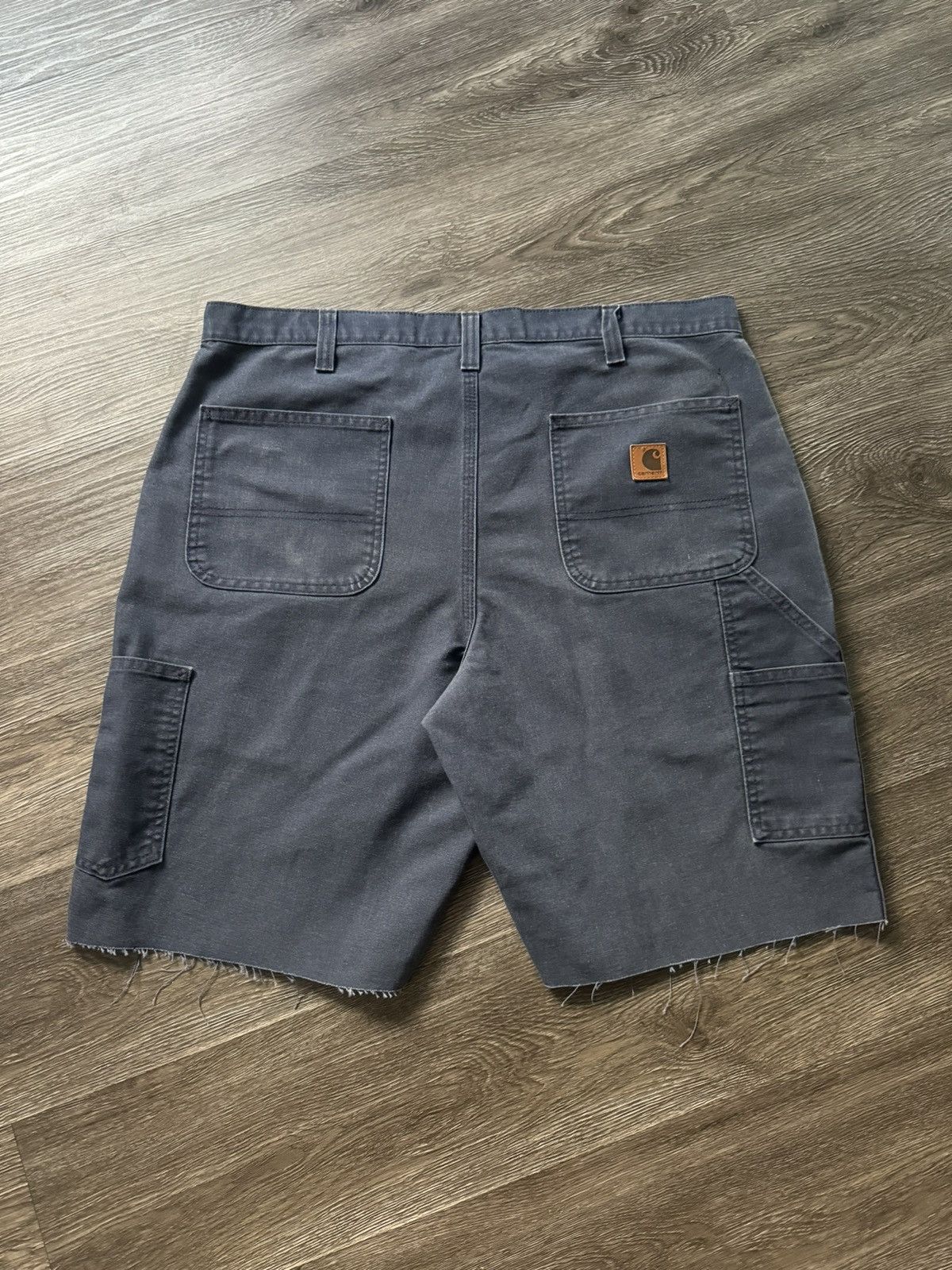 Carhartt Vintage Y2K Carhartt Navy Carpenter Shorts Size US 38 / EU 54 - 1 Thumbnail