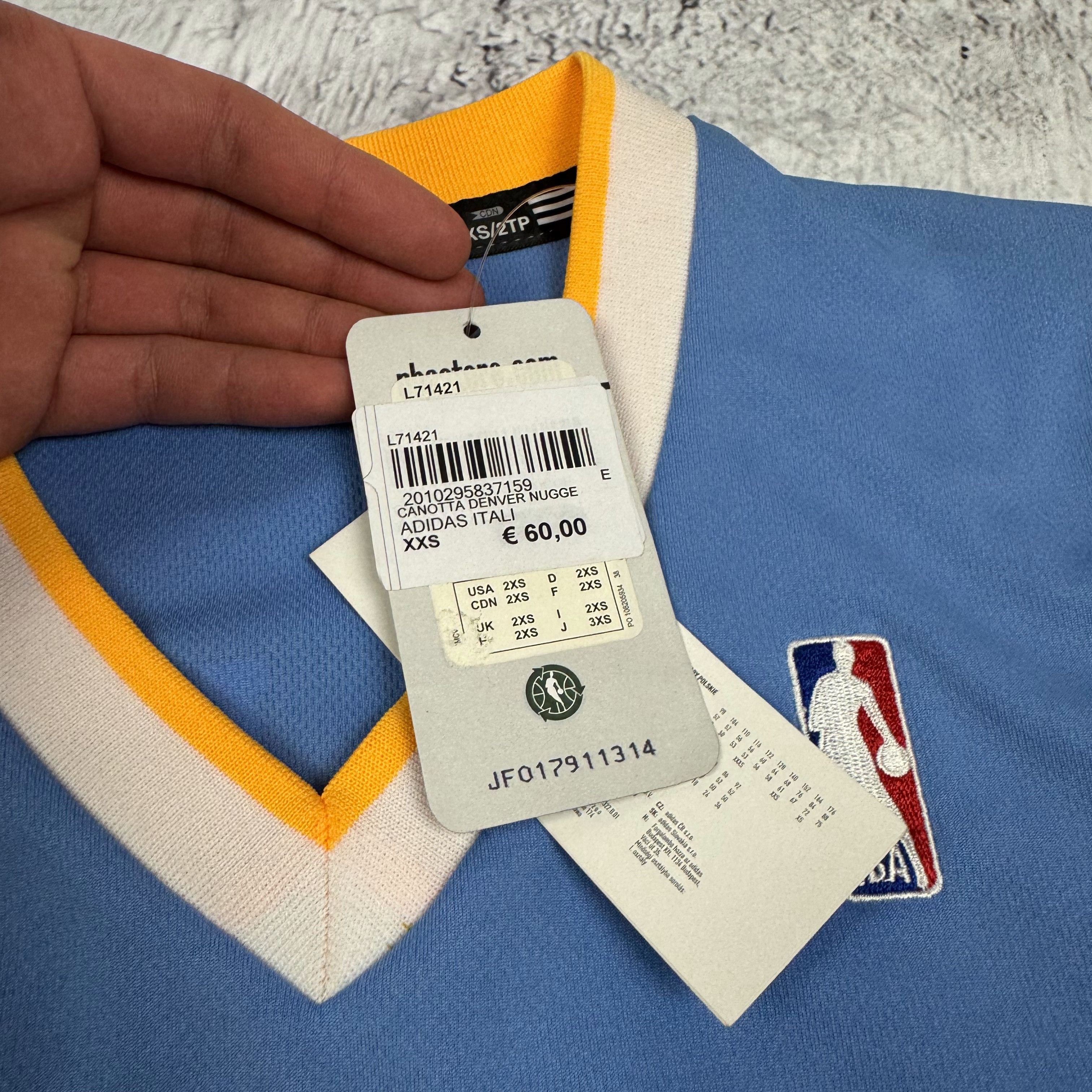 Adidas Adidas Men's Denver Nuggets Danilo Gallinari #8 Jersey 2XS Size US XS / EU 42 / 0 - 4 Thumbnail