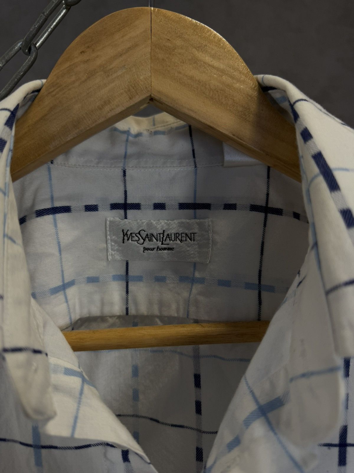 Vintage × Yves Saint Laurent YSL Yves Saint Laurent vintage designer logo shirt Size US M / EU 48-50 / 2 - 4 Thumbnail