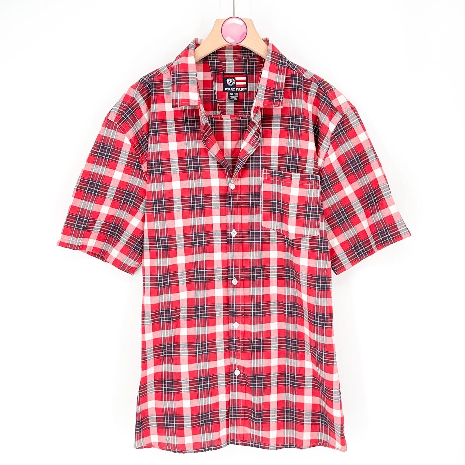 Phat Farm Phat Farm Vintage Plaid Button Up Y2K Streetwear Mens 2XL Size US XXL / EU 58 / 5 - 1 Thumbnail