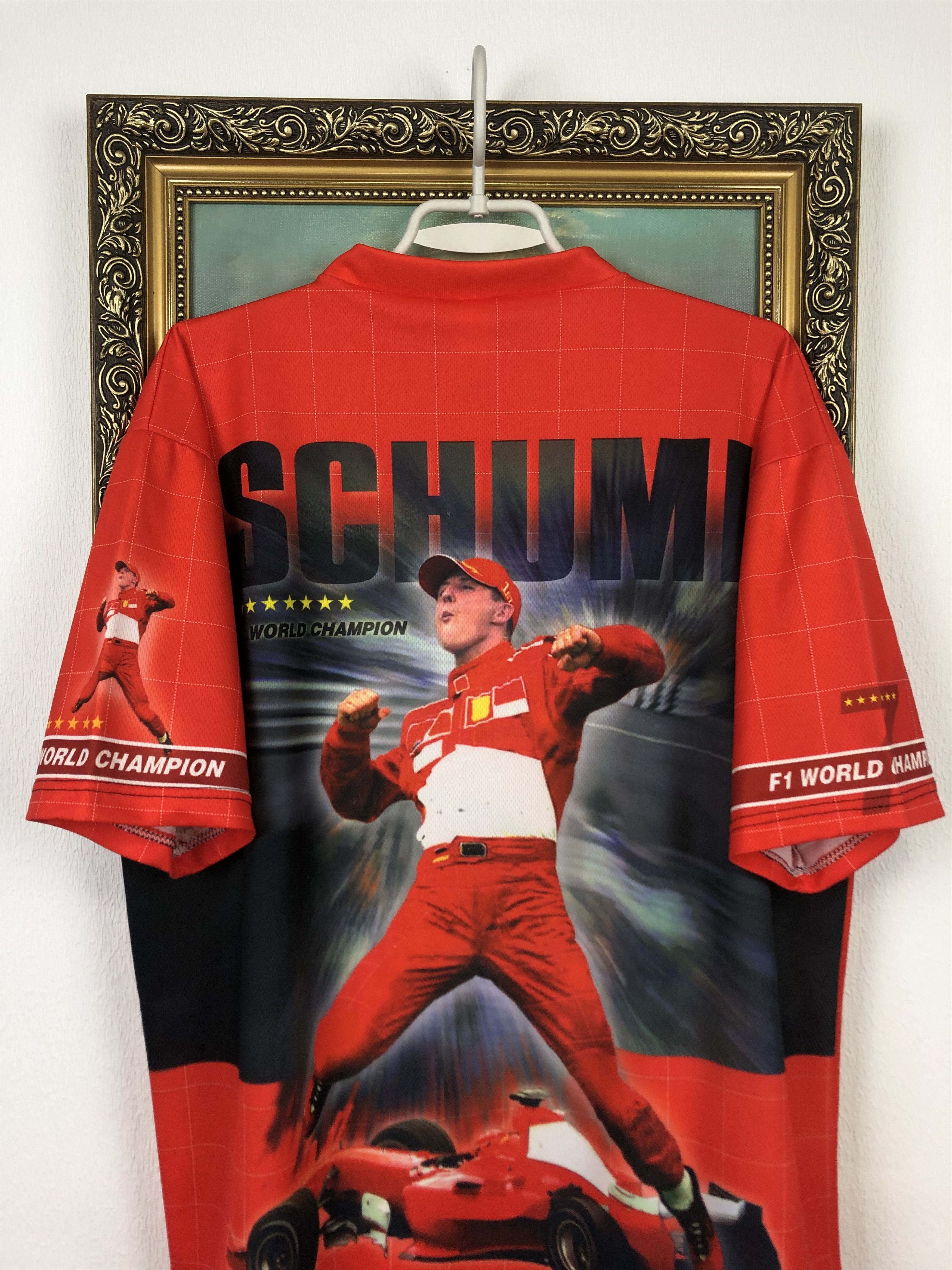 Ferrari Vintage Michael Schumacher Ferrari Racing Jersey Shirt Rare Size US XXL / EU 58 / 5 - 10 Thumbnail
