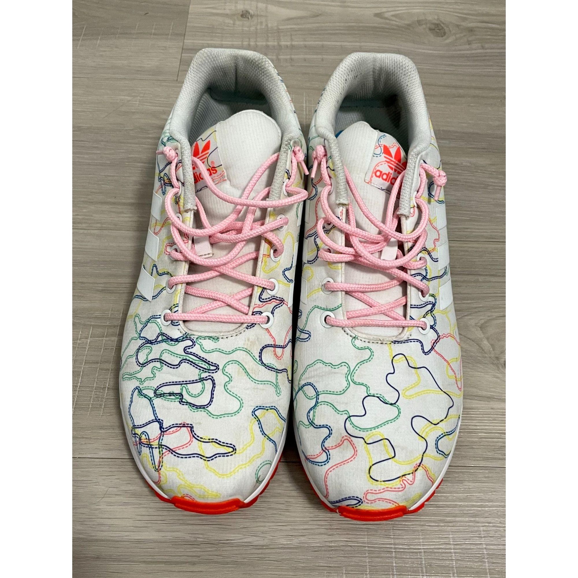 Adidas ZX Flux Torsion Custom Art Running Shoes Mens Sn