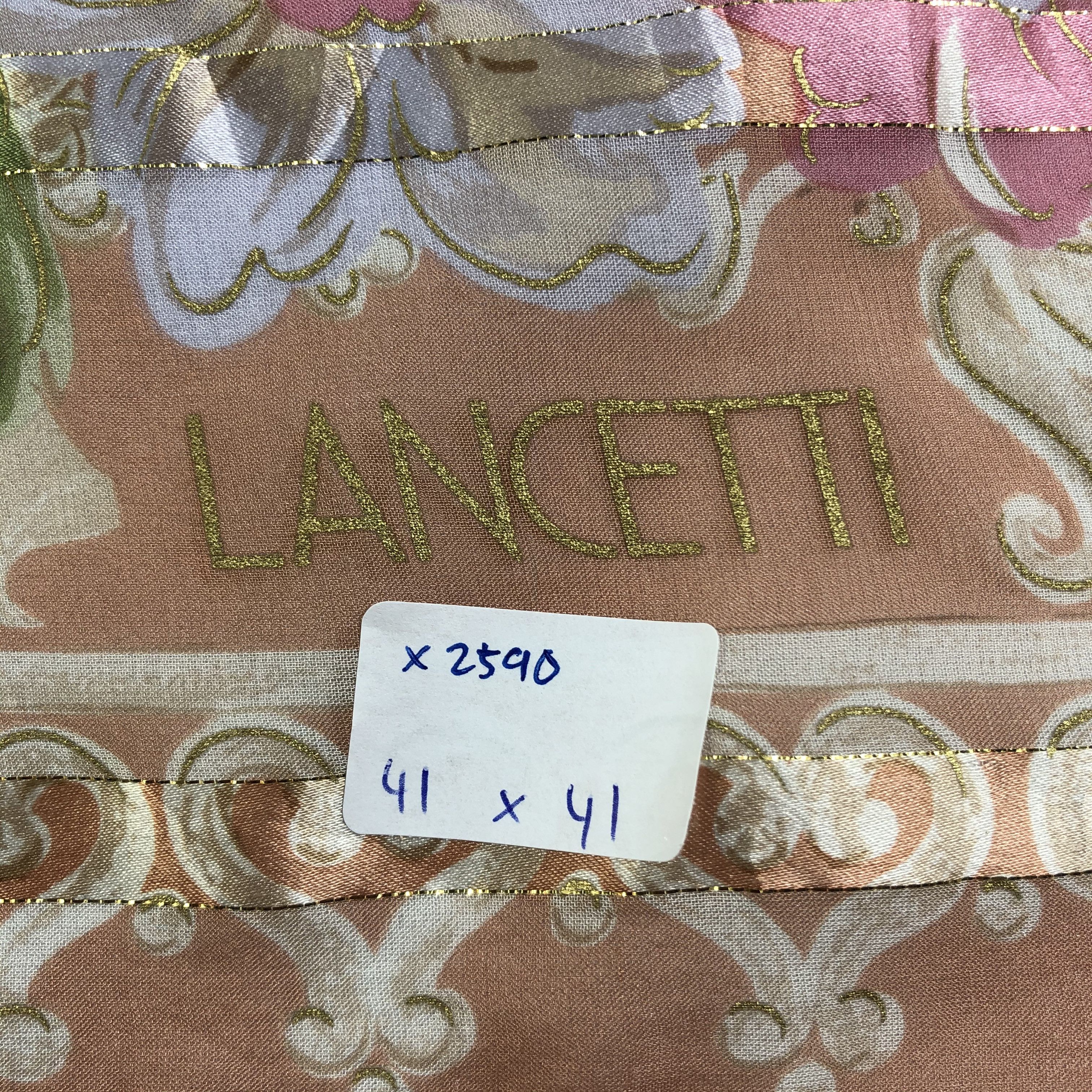 Lui di Lancetti × Vintage Vintage Lancetti Silk Scarf Size ONE SIZE - 5 Thumbnail