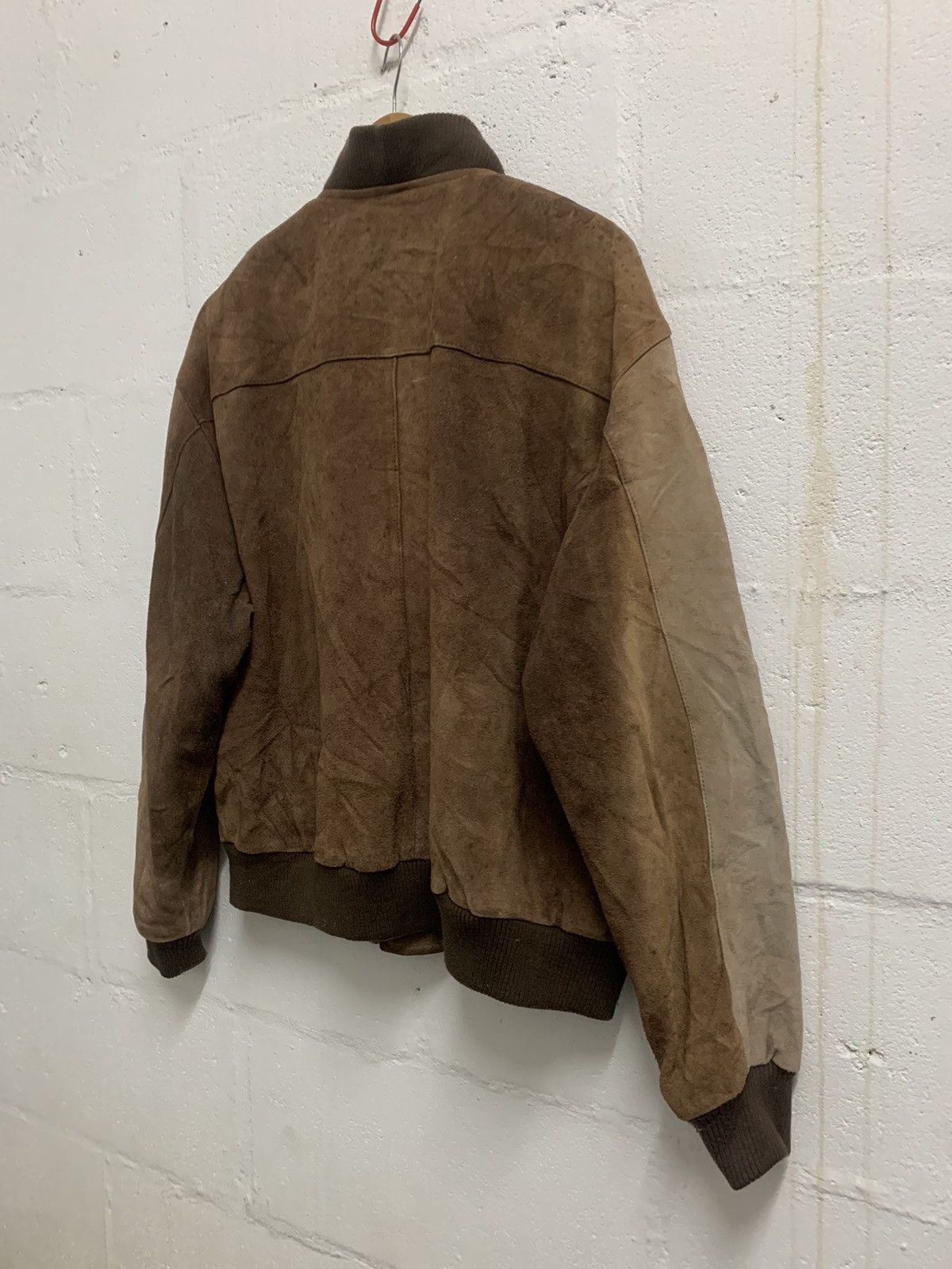 Vintage Vintage 80s Suede Leather Jacket Distressed Size US L / EU 52-54 / 3 - 6 Thumbnail