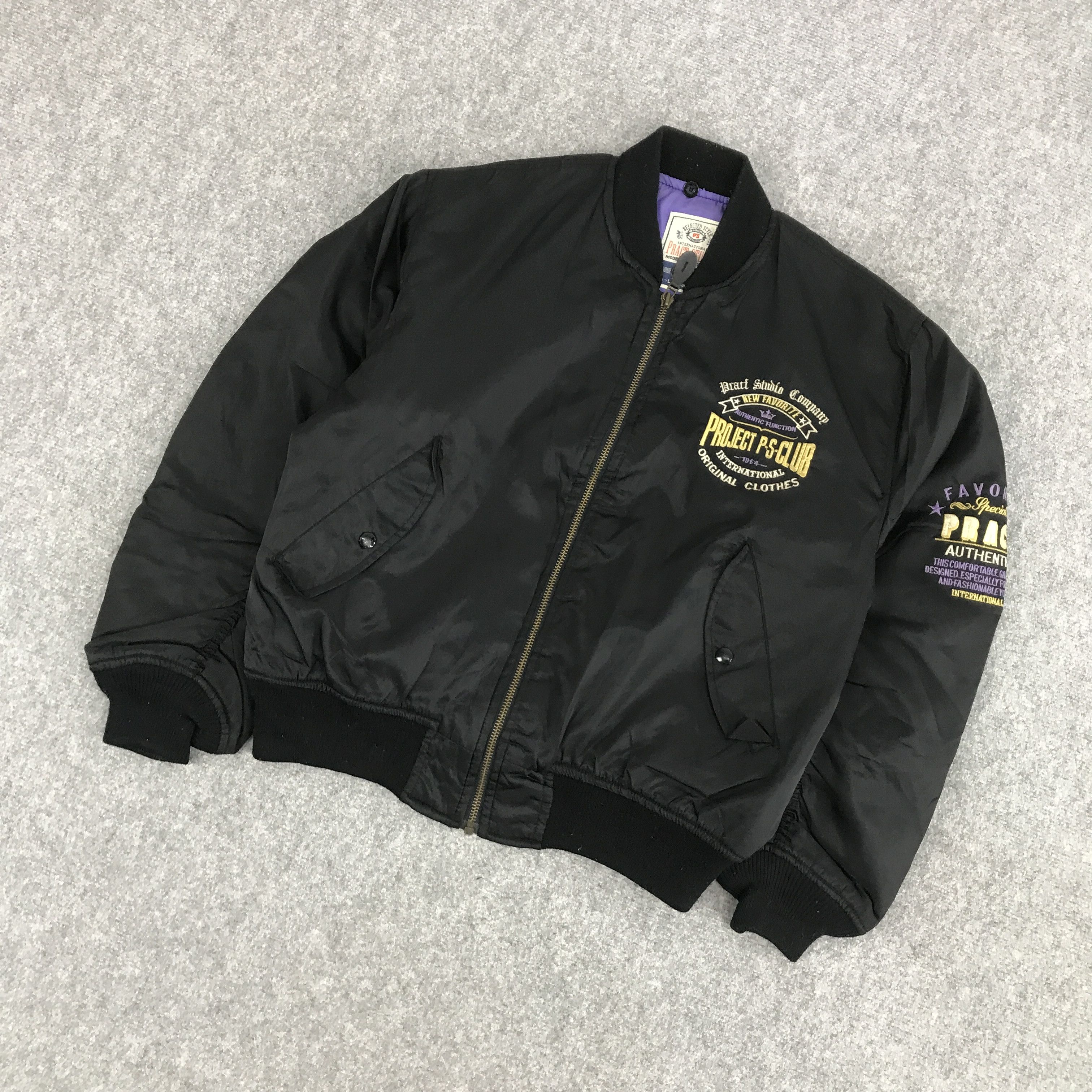 Japanese Brand SPACIAL PRACT AUTHENTIC BOMBER JACKET Size US L / EU 52-54 / 3 - 5 Thumbnail