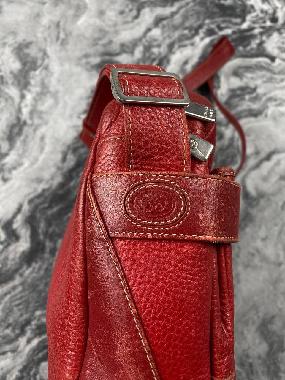 Gucci Vintage Gucci 80s-90s Leather Crossbody Shoulders Size ONE SIZE - 5 Thumbnail