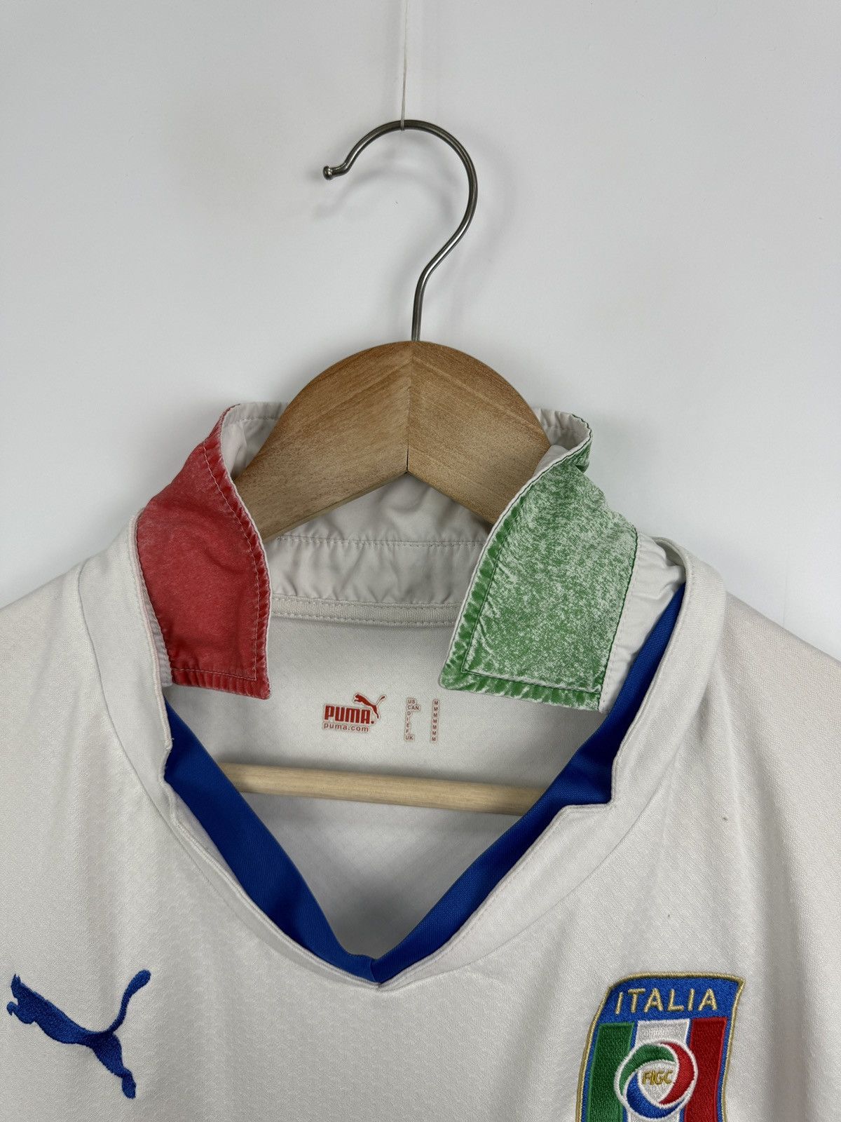 Puma 🇮🇹 Vintage 2010 Puma Italy Soccer Jersey T-Shirt Retro Rare Size US M / EU 48-50 / 2 - 13 Thumbnail