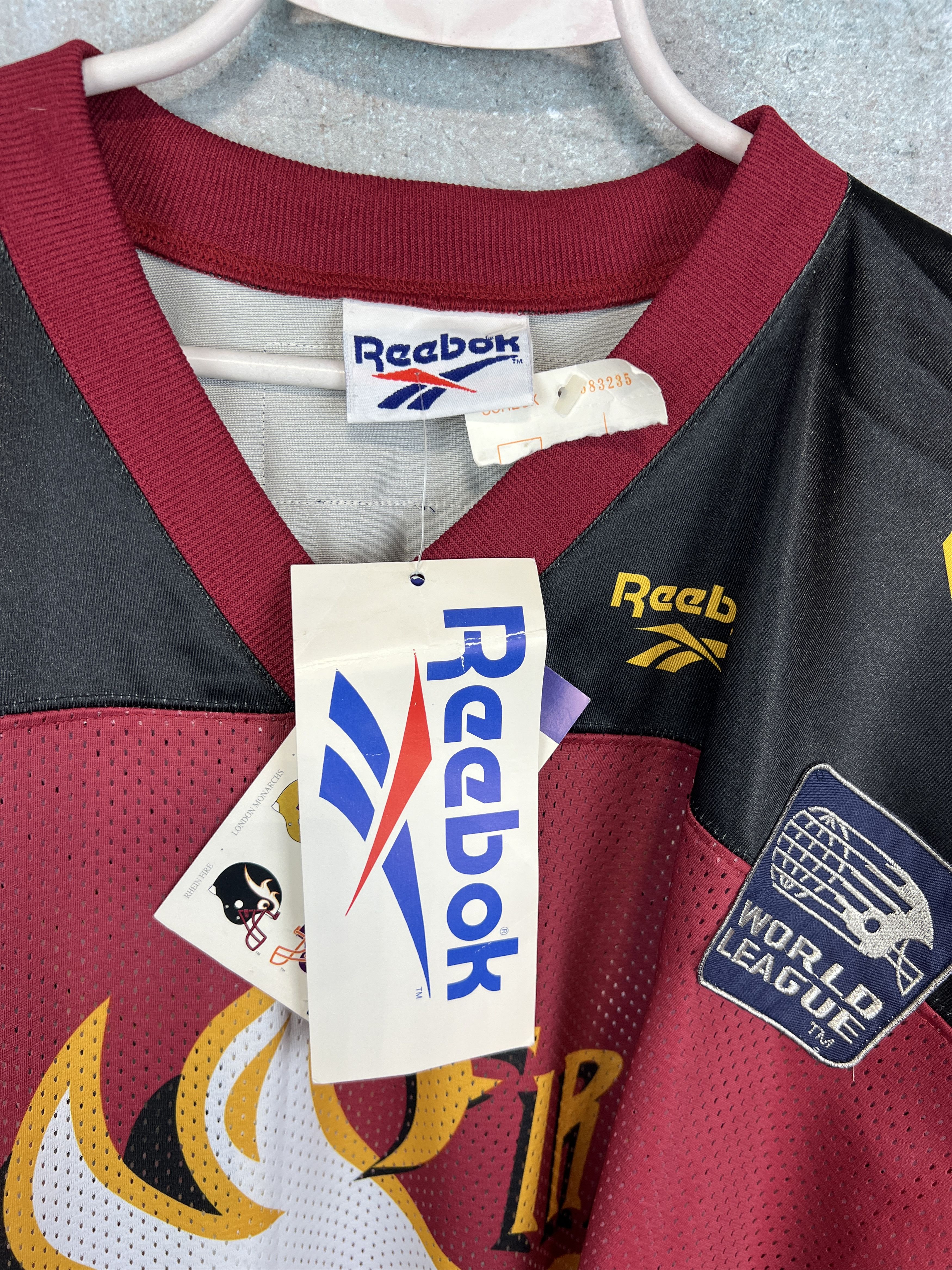 Reebok Rhein Fire World League WLF NFL Football Jersey Shirt Size US XXL / EU 58 / 5 - 8 Thumbnail