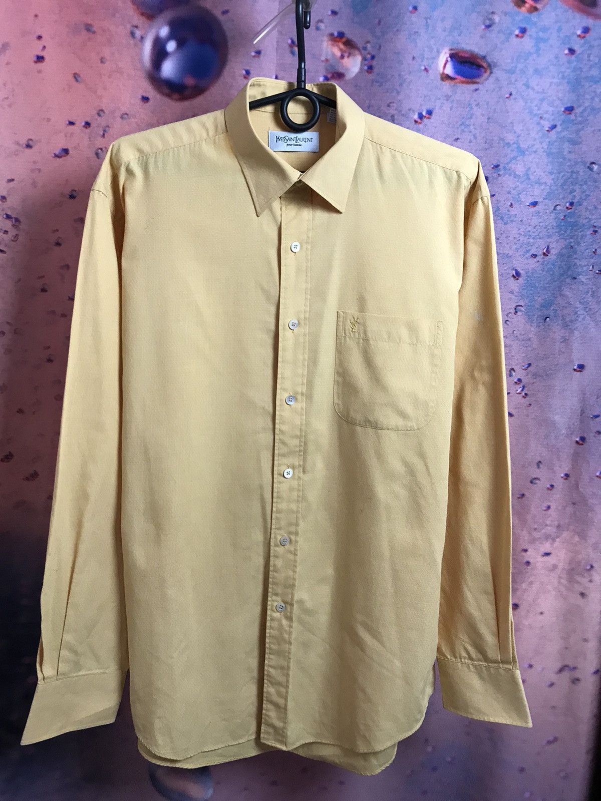 Vintage Vintage YSL Yves Saint Lauren luxury shirt Size US L / EU 52-54 / 3 - 2 Thumbnail