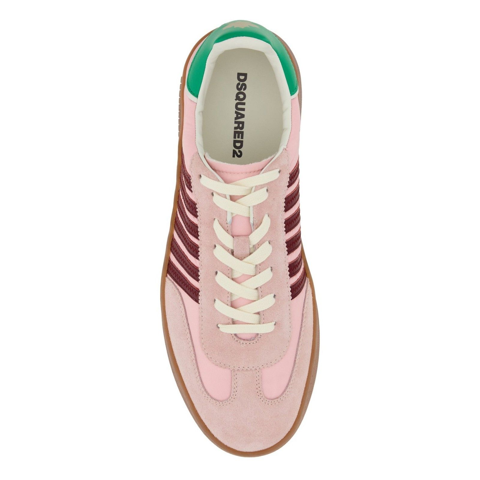 Dsquared2 DSQUARED2 Boxer Pink Leather Sneakers New And Authentic (Men Size US 12 / EU 45 - 2 Thumbnail