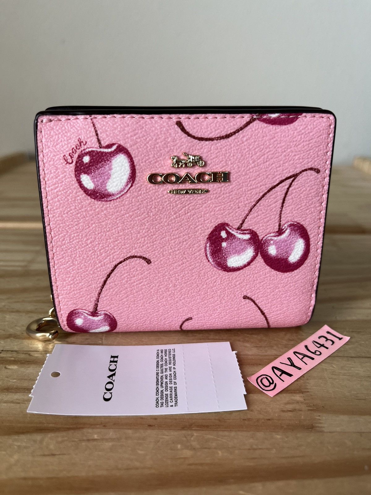 image of Coach Wallet in Pink, Women's