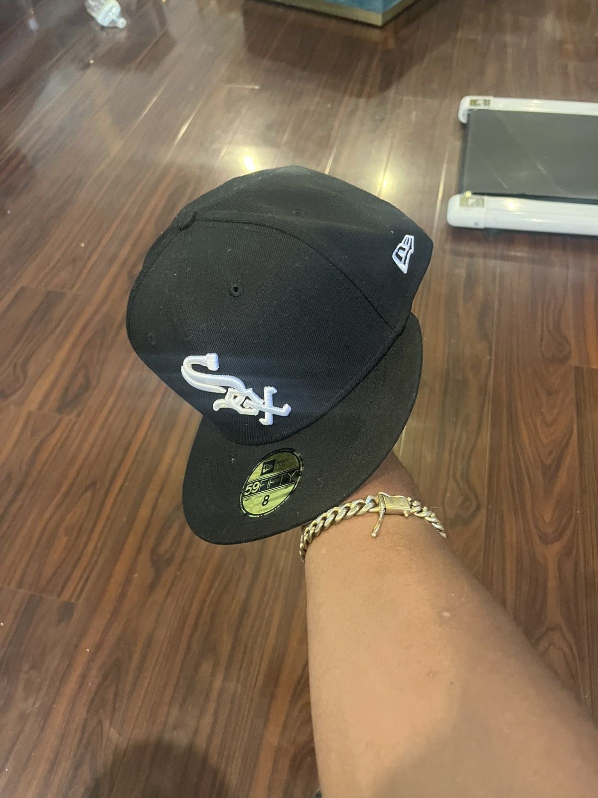 New Era Chicago White Sox black New Era cap Size 38 - 1 Thumbnail