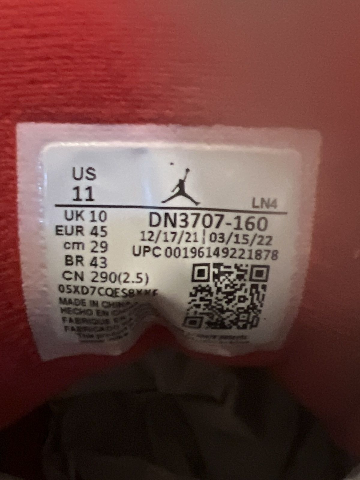 Jordan Brand × Nike AIR JORDAN 3 “FIRE RED” Size US 11 / EU 44 - 6 Thumbnail