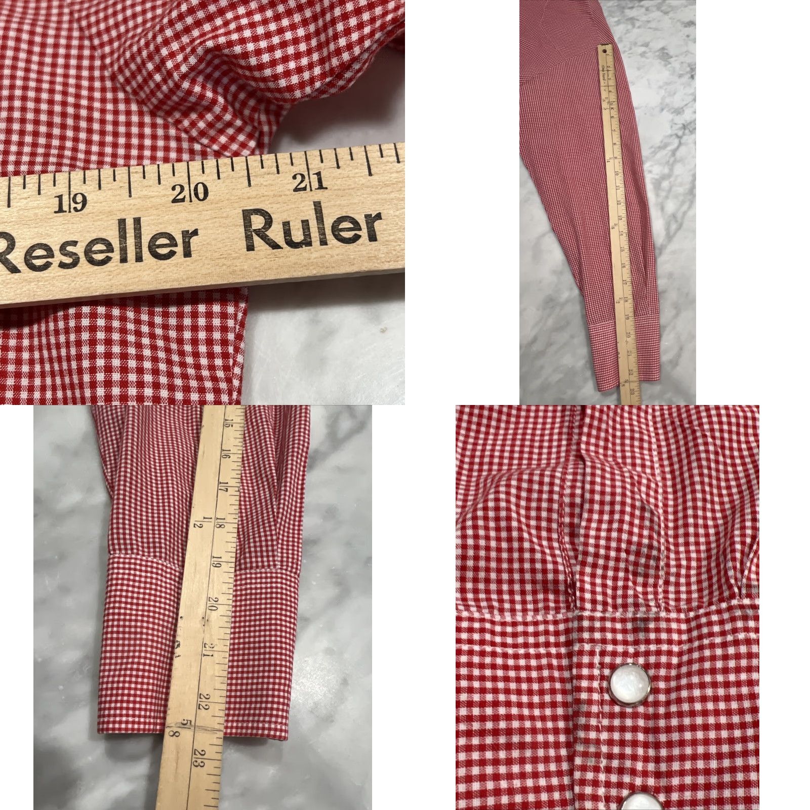 Vintage Western Pearl Snap Shirt Men M Red Bamdana Pattern Pockets Lightweight Cowboy Size US M / EU 48-50 / 2 - 9 Thumbnail