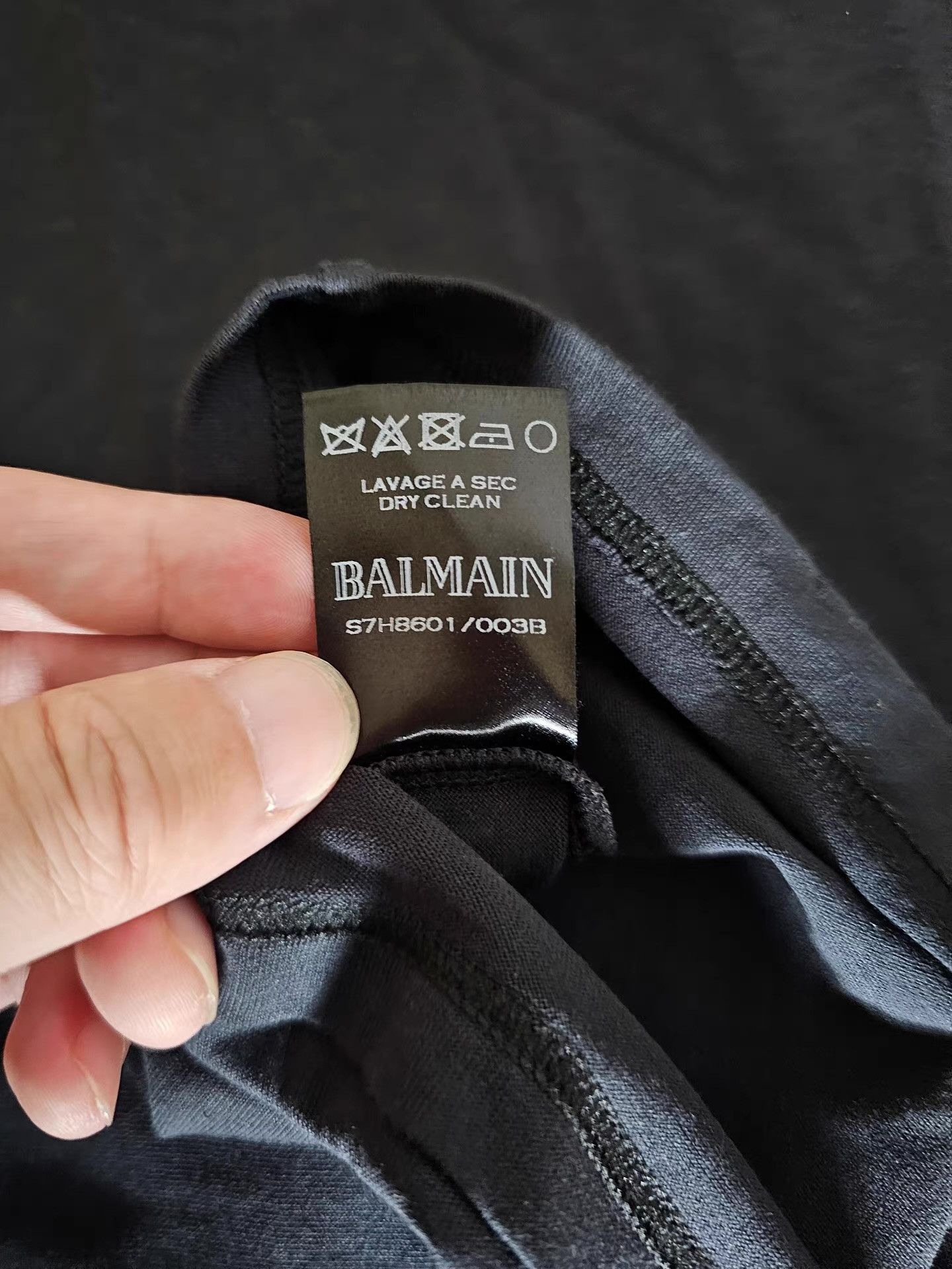 Balenciaga Balmain Embroidered Short Sleeve T-shirt Size US XS / EU 42 / 0 - 6 Thumbnail