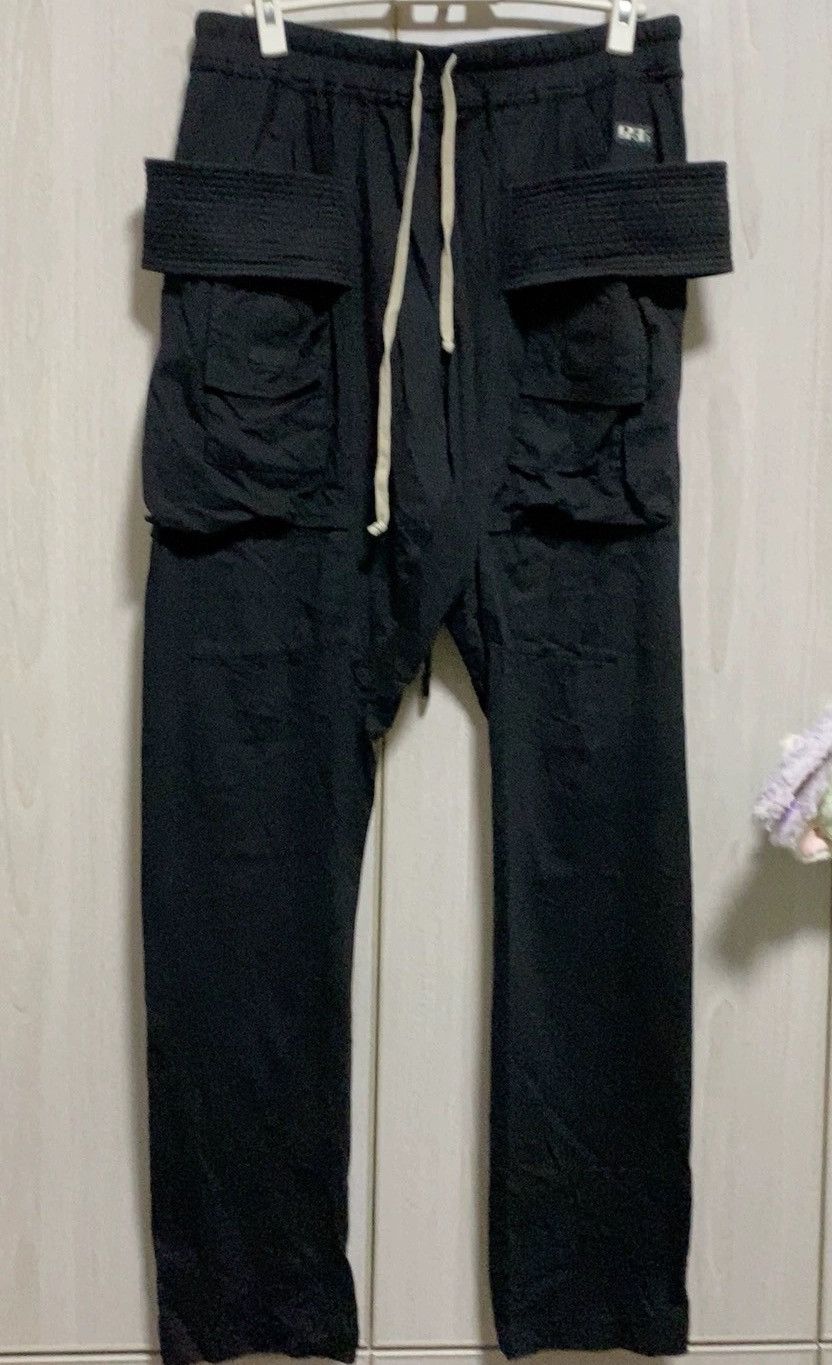 image of Rick Owens Double-Track Double-Loop Pants in Black, Men's (Size 35)