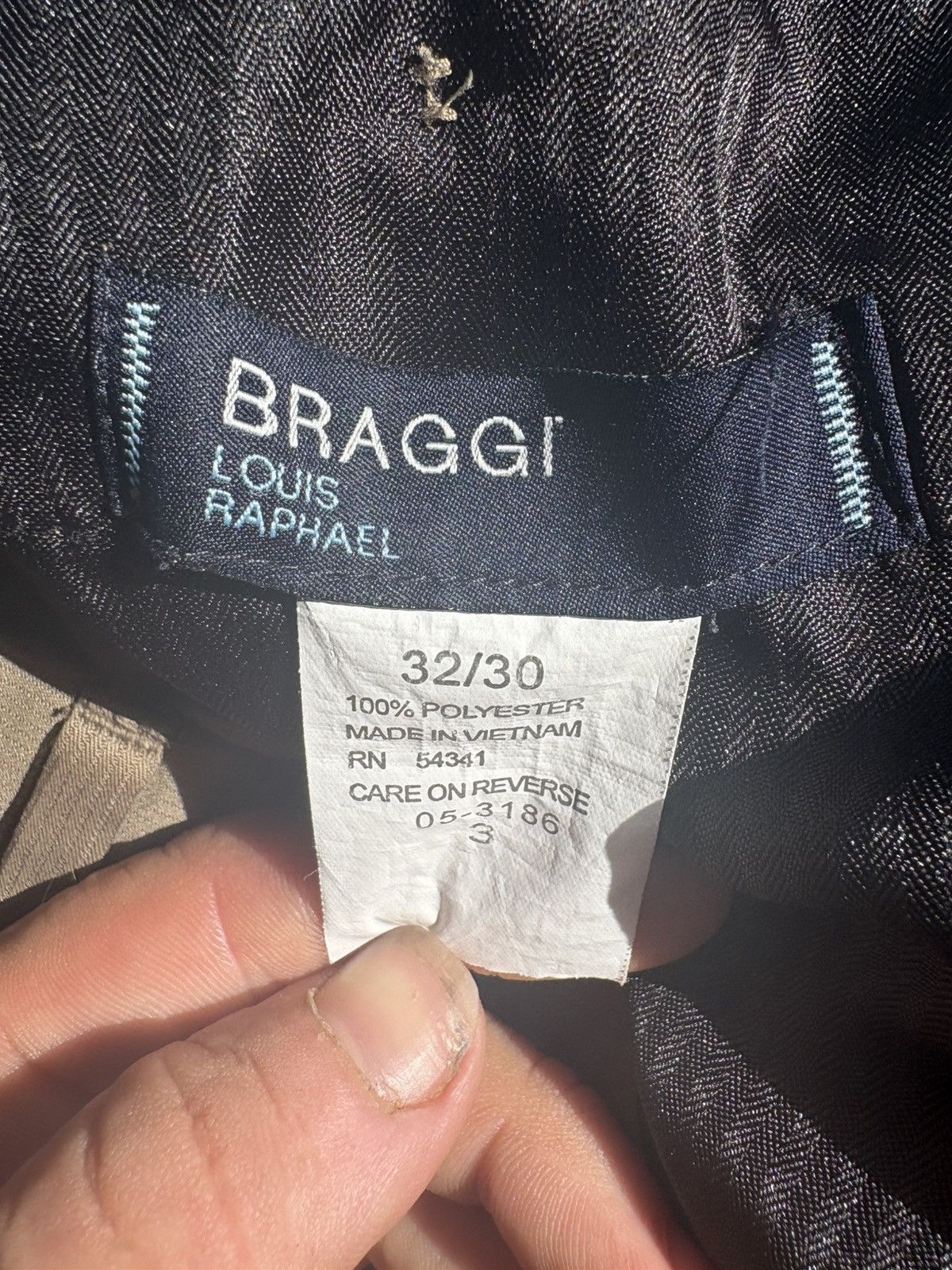 Other Braggi Louis Raphael Brown Dress Pants Straight Leg Size 32 Size 34S - 3 Thumbnail