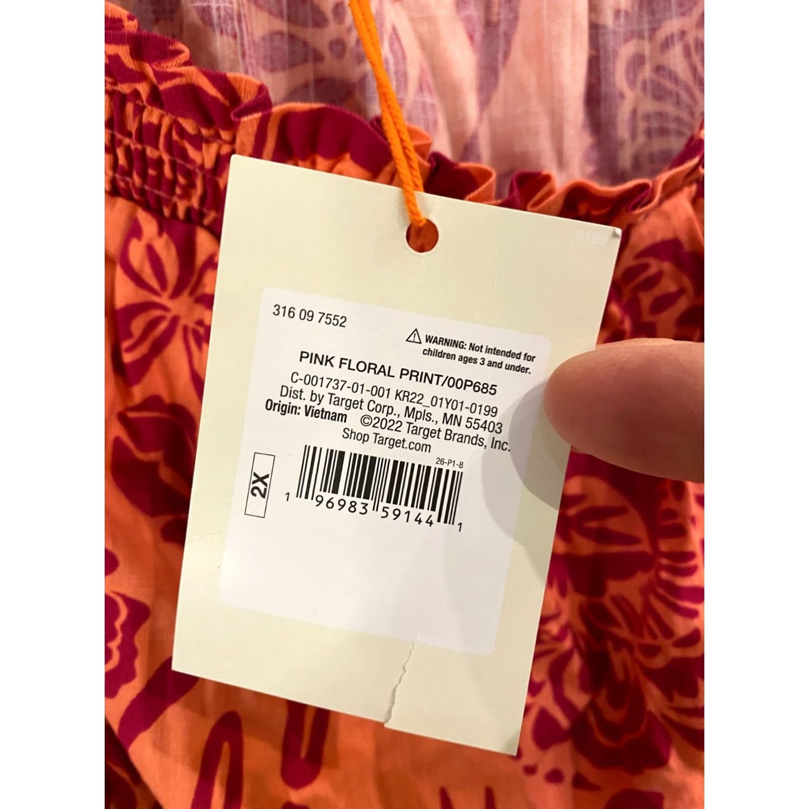 Vintage Knox Rose Dress Womens Maxi Floral Pink 2X Puff Sleeve Smocked Ruffle Layered Bohemian 90s Theme CV Size XXL / US 16-18 / IT 52-54 - 4 Thumbnail