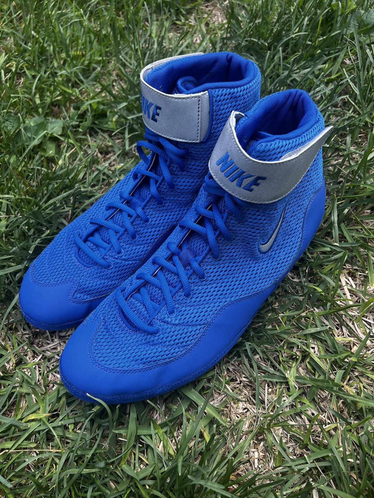Nike NEW Nike Inflict Wrestling Shoes size 15 Mens Blue Royal Size US 15 / EU 48 - 5 Thumbnail