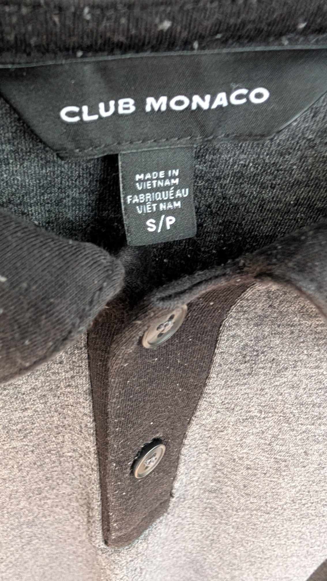Club Monaco Club Monaco Black & Gray Longsleeve Shirt Size US S / EU 44-46 / 1 - 3 Thumbnail