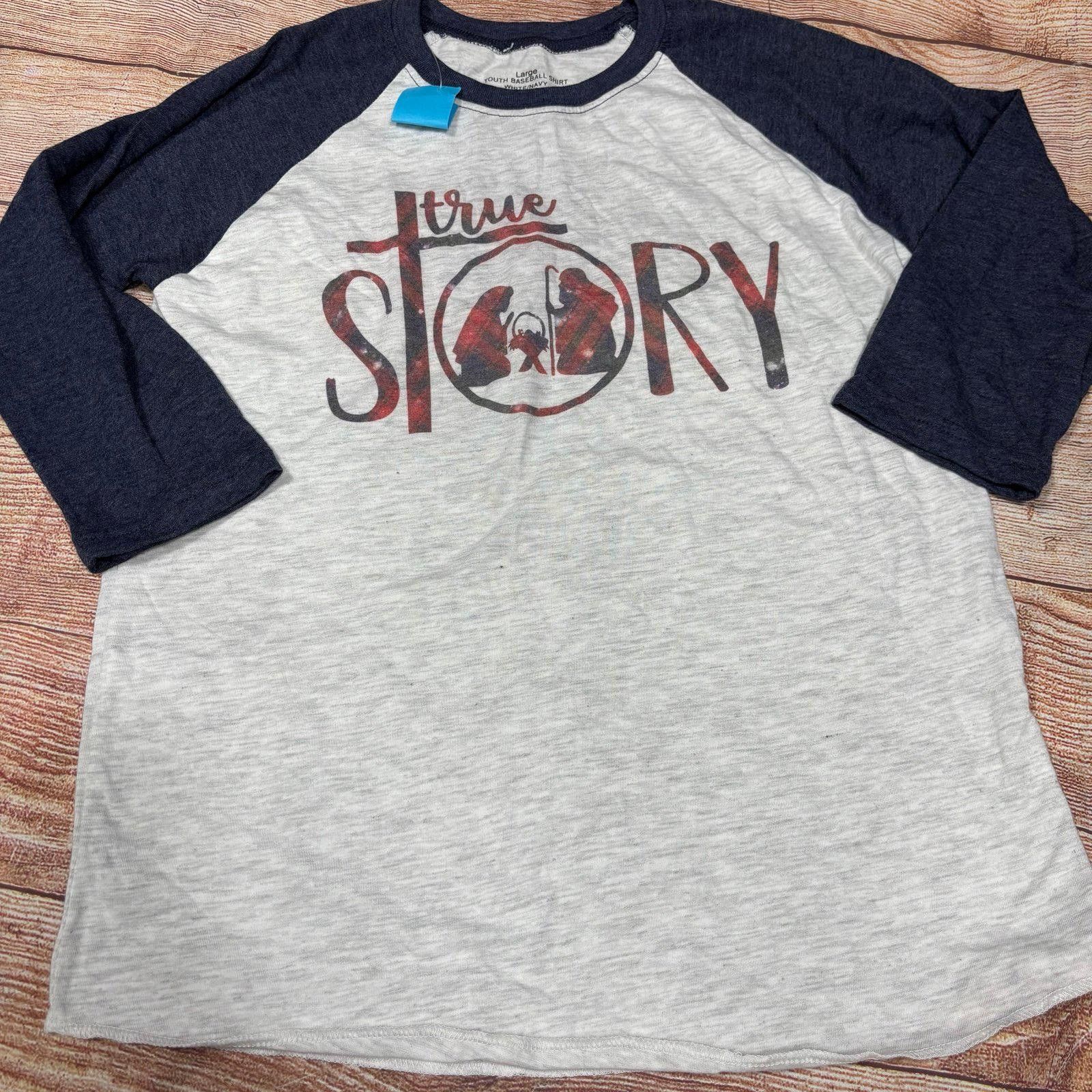 Other True Story Raglan T-Shirt Youth Large NWT Size L / US 10 / IT 46 - 1 Thumbnail