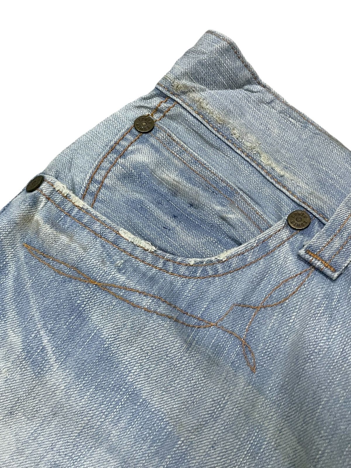 Edwin × Hysteric Glamour × Le Grande Bleu (L.G.B.) Edwin 503 Blue Trip Surf Edition Patched Flared Jeans Size US 30 / EU 46 - 12 Thumbnail