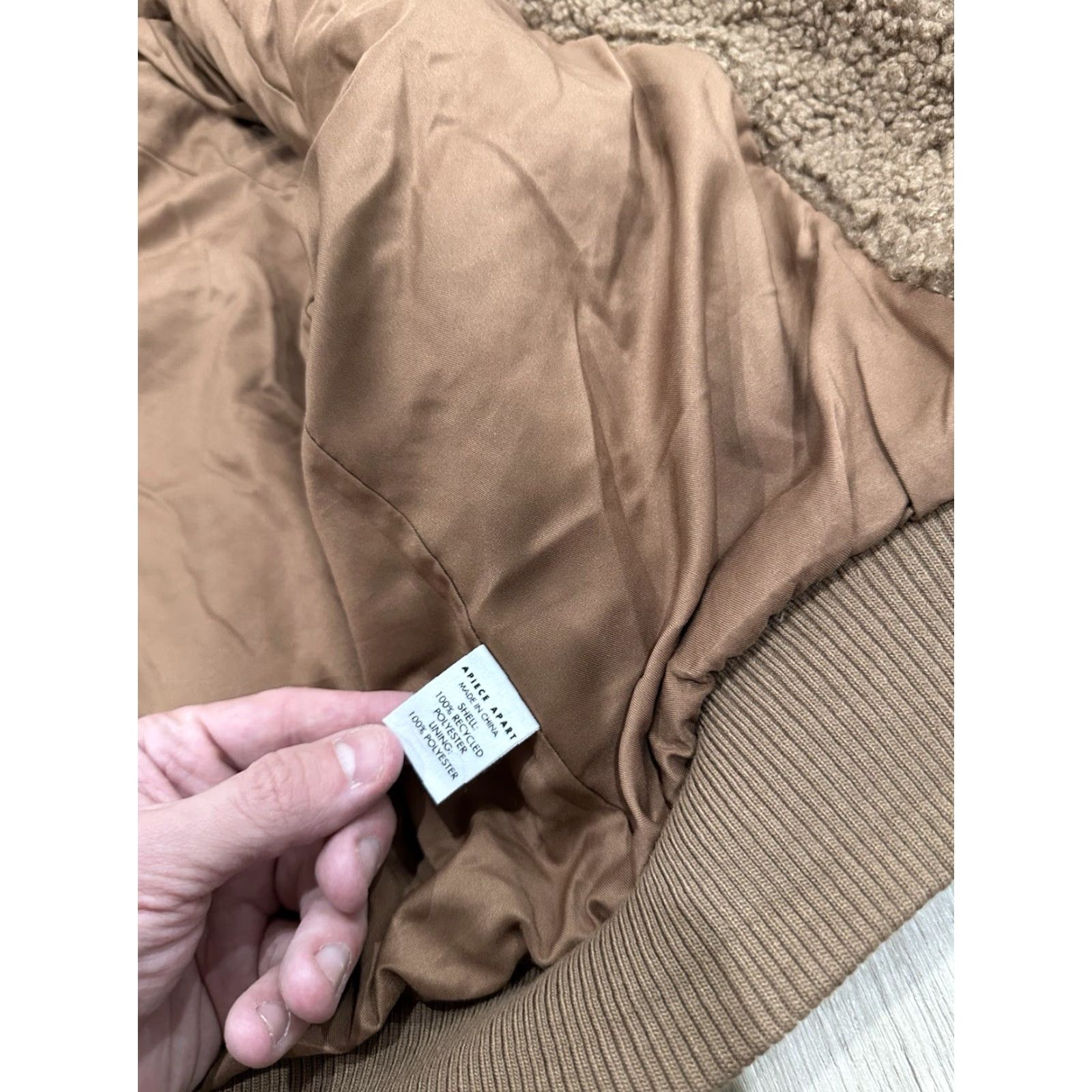Apiece Apart VINTAGE? Apiece Apart Amager Jacket Bomber Brown Teddy Sherpa Small Size S / US 4 / IT 40 - 6 Thumbnail