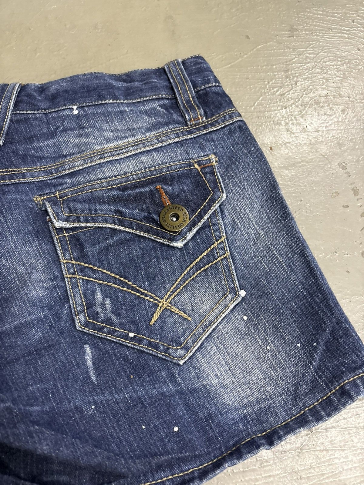 If Six Was Nine RNA H Naoto Acid Wash Paint Splatter Denim shorts Size 30" / US 8 / IT 44 - 11 Thumbnail