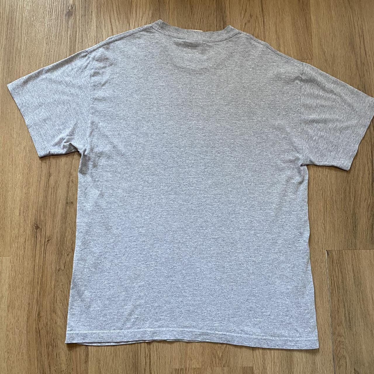 Nike 2000s Grey Nike Athletic Vintage y2k Boxy T-shirt Size US L / EU 52-54 / 3 - 3 Thumbnail