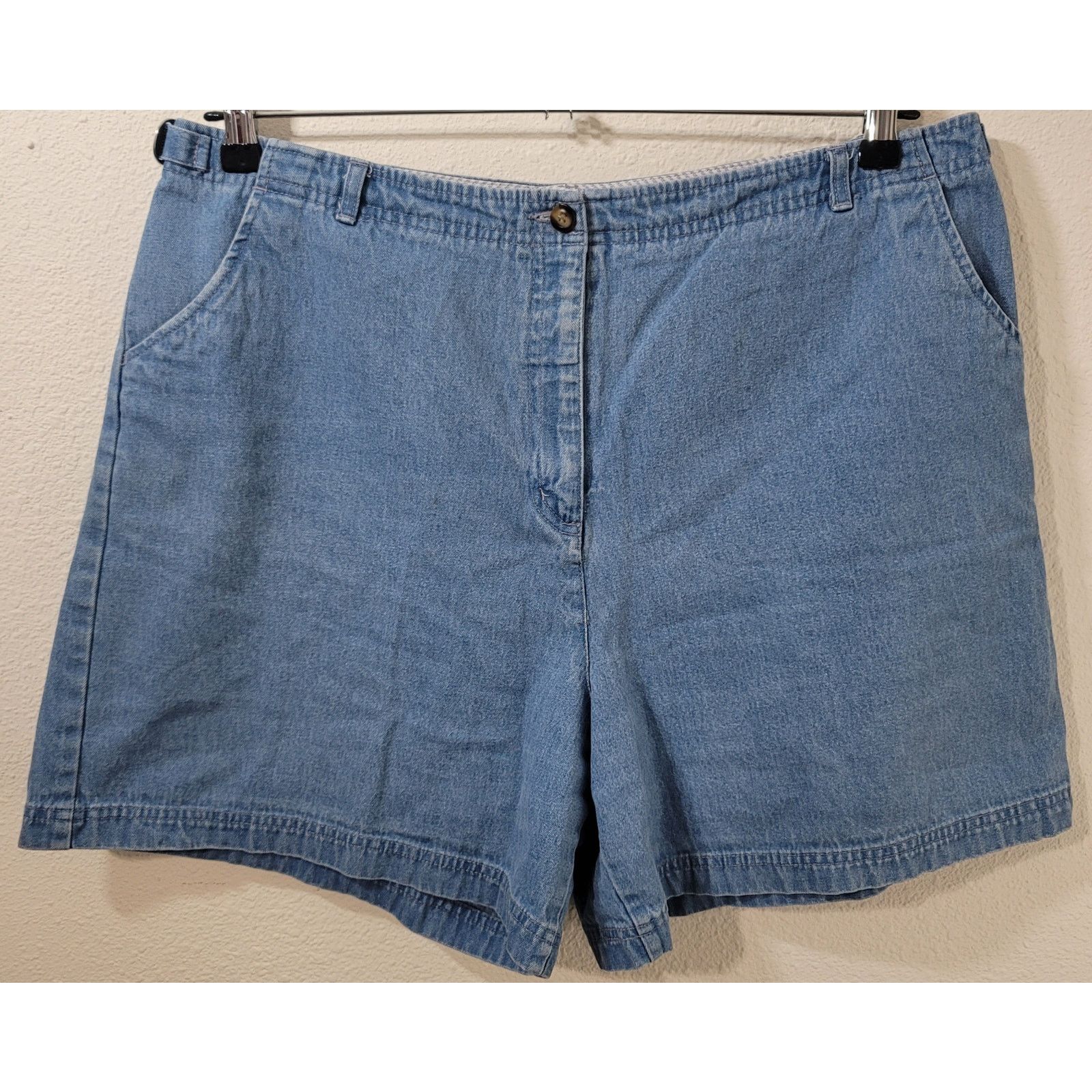 Other Westbound Blue Lightwashed Denim Shorts 18 Slashed Pockets Size 40" / US 18 - 1 Thumbnail