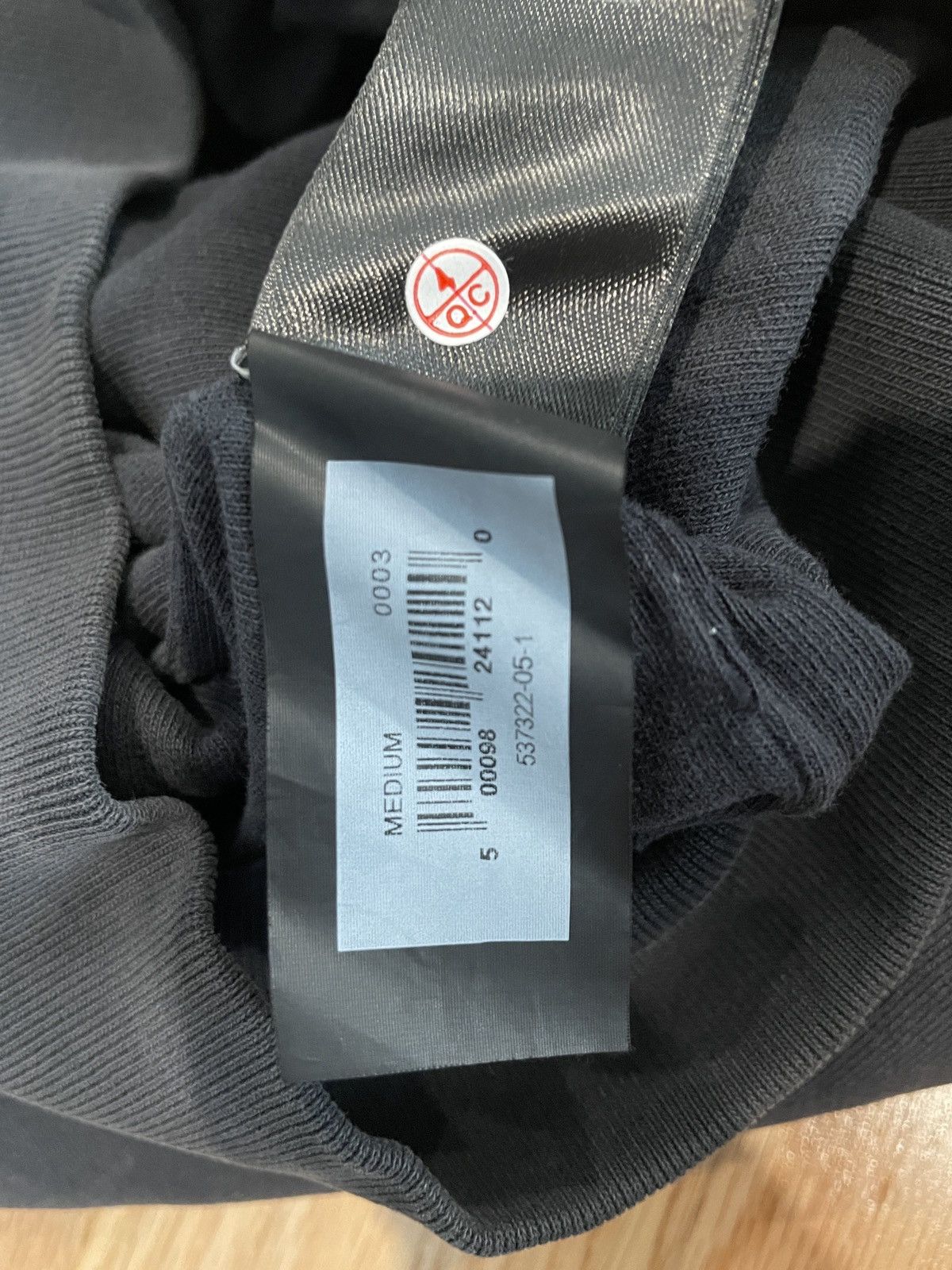 Balenciaga × Gap × Yeezy Yeezy Gap Zip Up Hoodie Poetic Black Medium Size US M / EU 48-50 / 2 - 7 Thumbnail