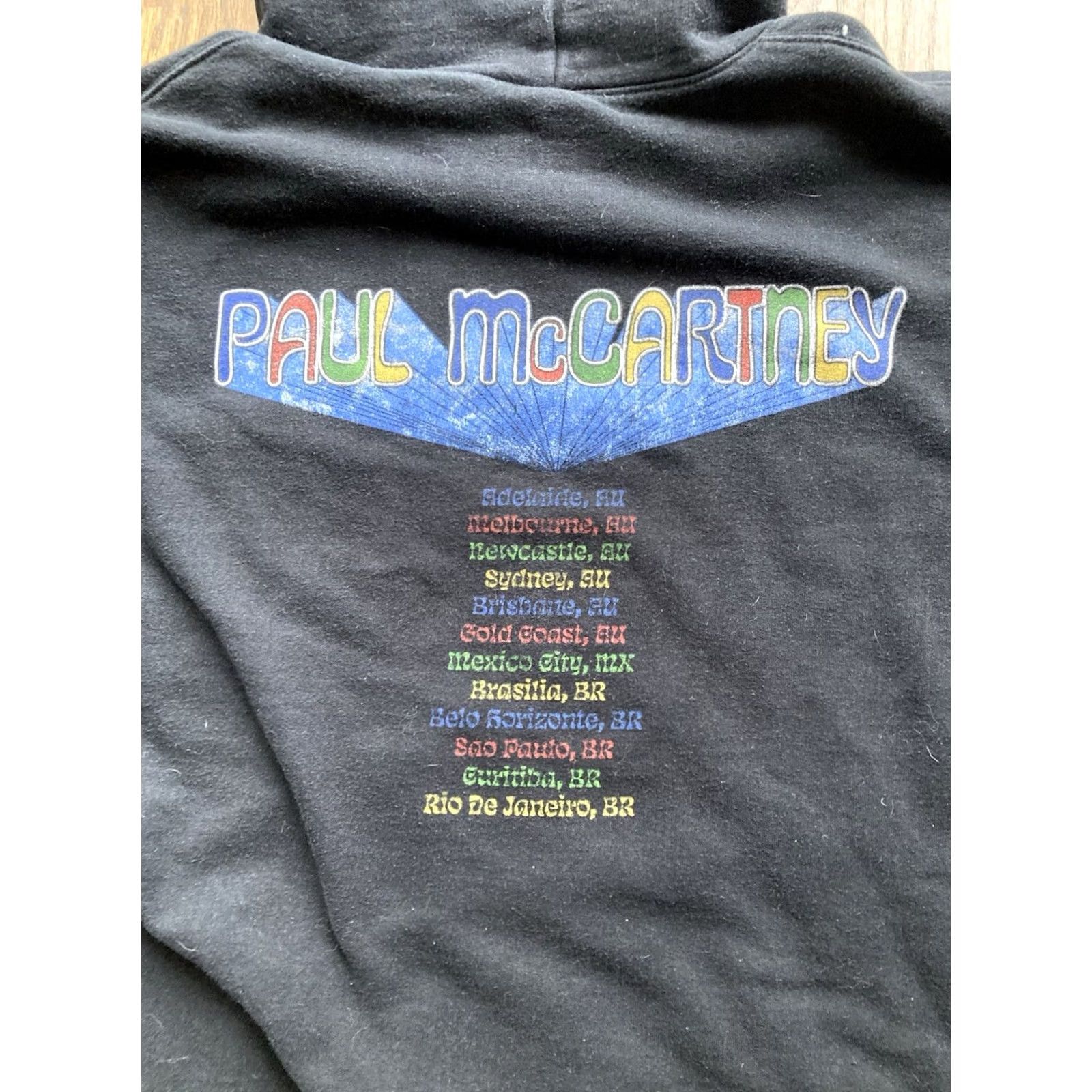 Vintage PAUL MCCARTNEY Got Back Tour Sweatshirt XL Black Hoodie Unisex Adults 2023 Concert Merch Pullover Size US XL / EU 56 / 4 - 6 Thumbnail