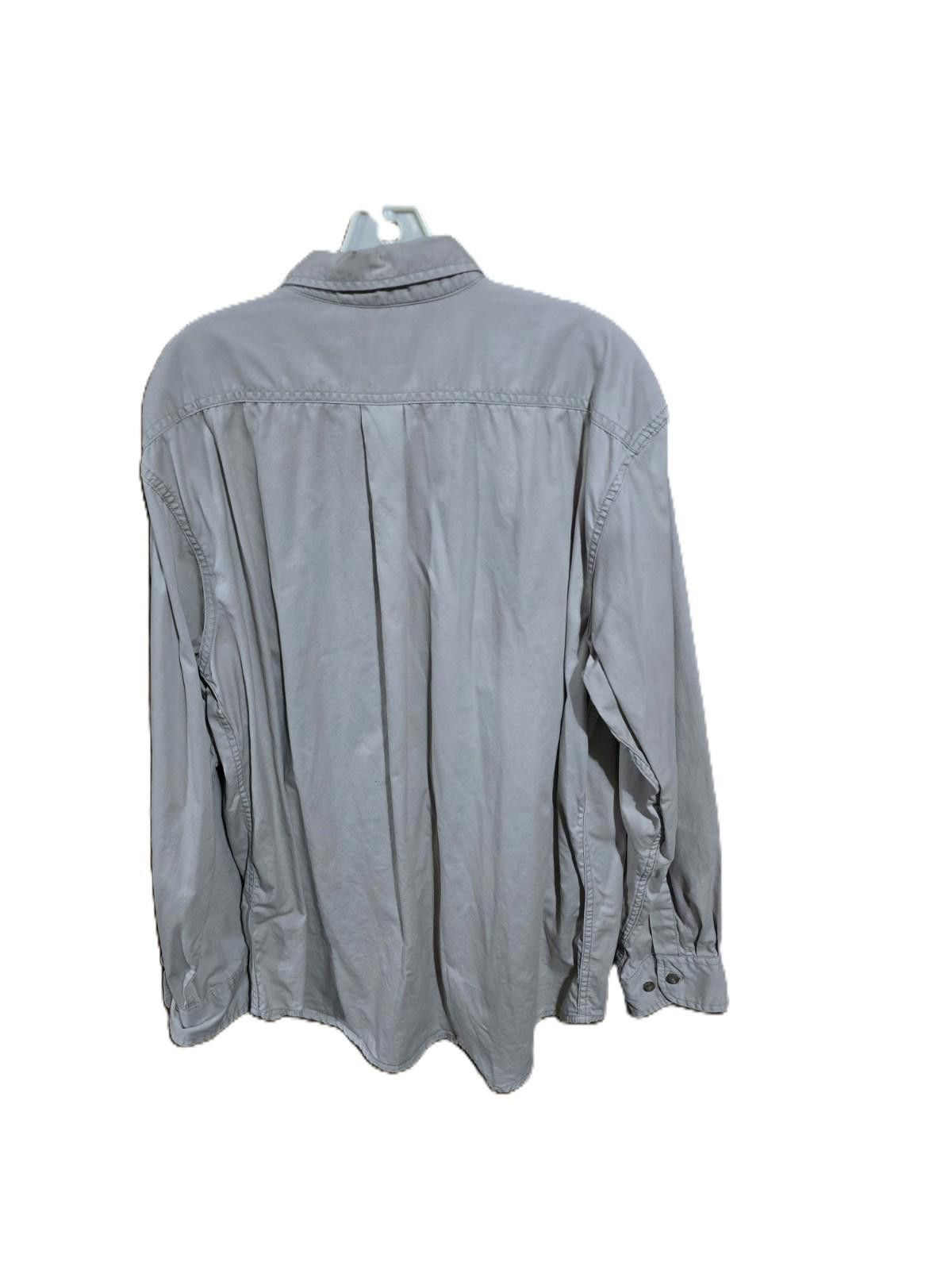 St. Johns Bay St. John's Bay Khaki Button Down Shirt Size US L / EU 52-54 / 3 - 3 Thumbnail